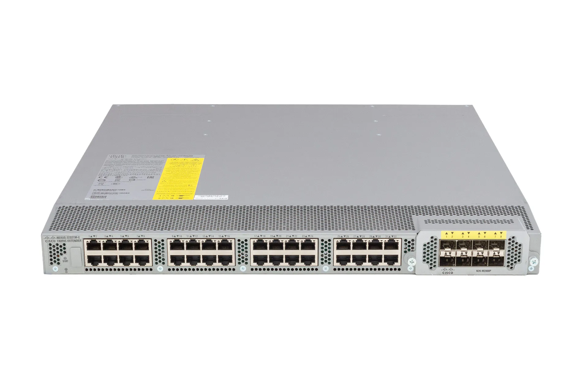 Cisco Switch Nexus 2232TM-E Fabric Extender, 32x10GbE RJ45, 8x10GbE SFP+, Fan, 2x400W, Port-Side-Out