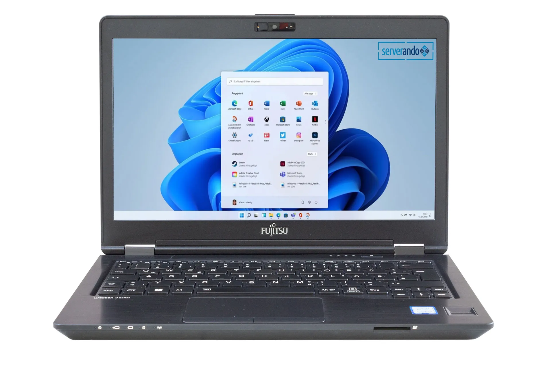 Fujitsu Lifebook U728, i5-8250U 1.60GHz, 4-Core, 8GB PC4, 12.5 Zoll, 256GB SSD, Win11Pro