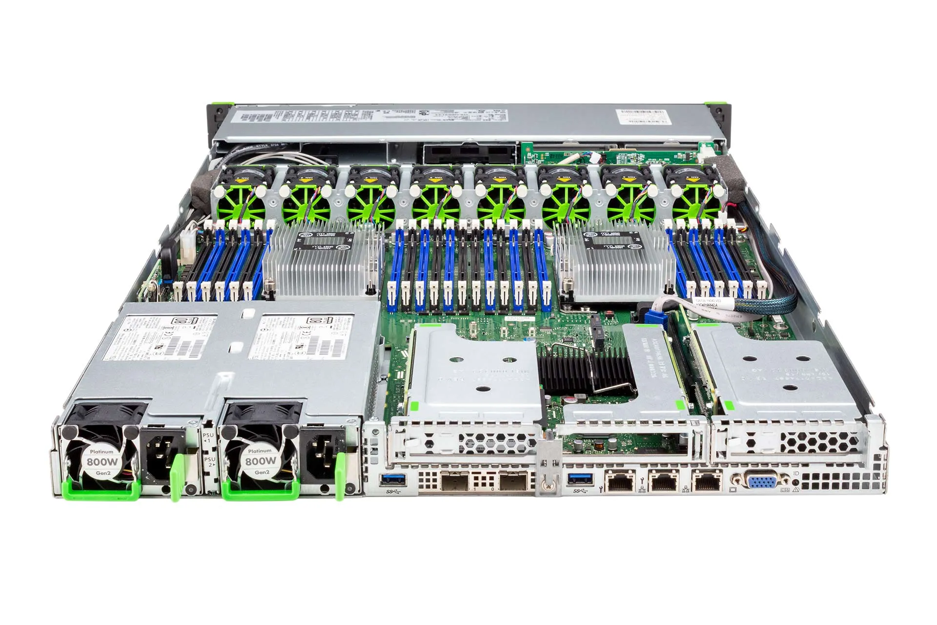 FUJITSU Primergy RX2530 M5 Rack Server, 2x Silver 4214 2.20GHz, 12-Core, noRAM, 4xSFF, noRaid, 2x Heatsink FUJITSU Primergy RX2530 M5 Rack Server, 2x Silver 4214 2.20GHz, 12-Core, noRAM, 4xSFF, noRaid, 2x Heatsink