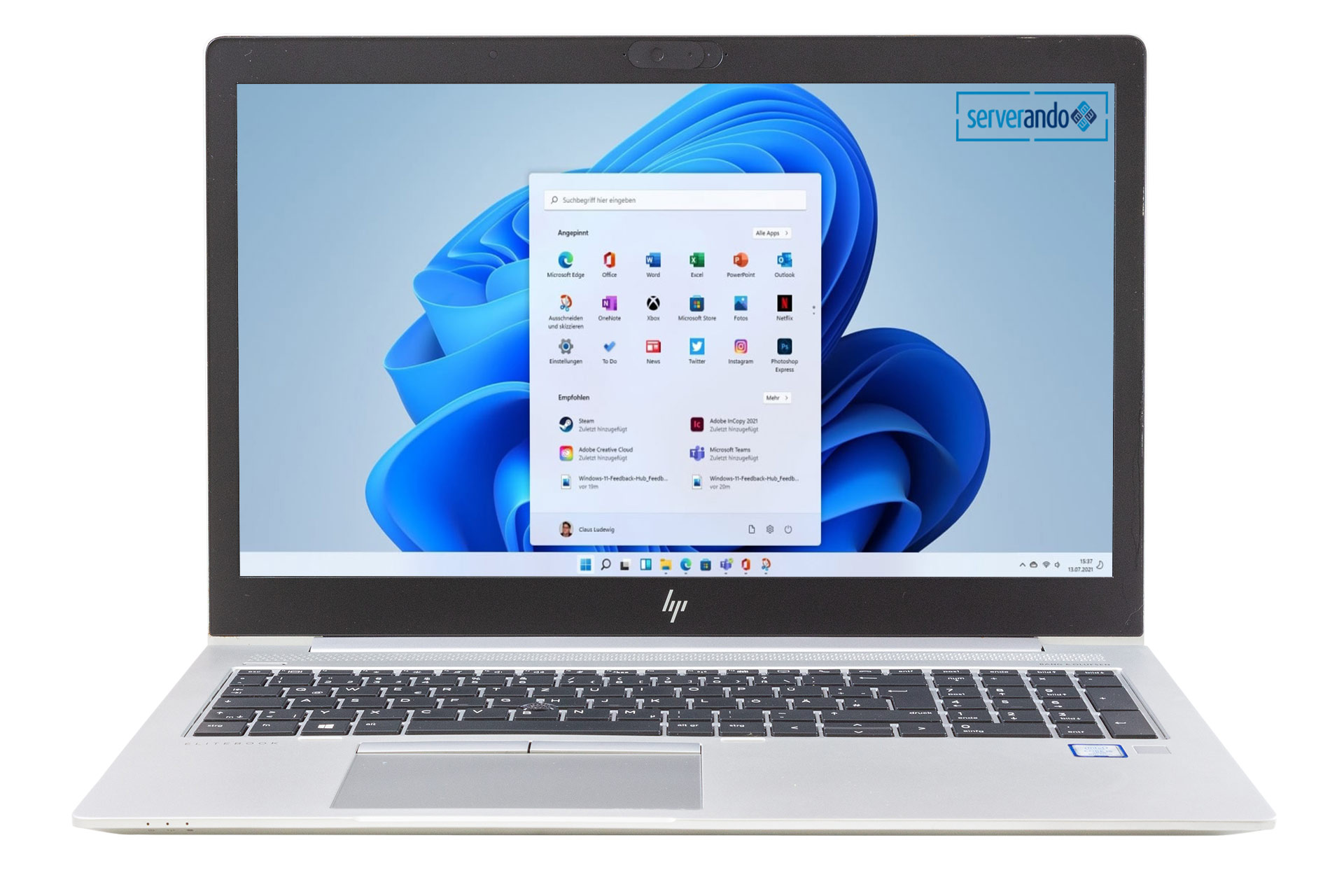 HP-EliteBook-850-G6-i5-8365U@1.6GHz-4-Core-8GB-DDR4-256GB-SSD-15.6-Zoll-Win11Pro-open