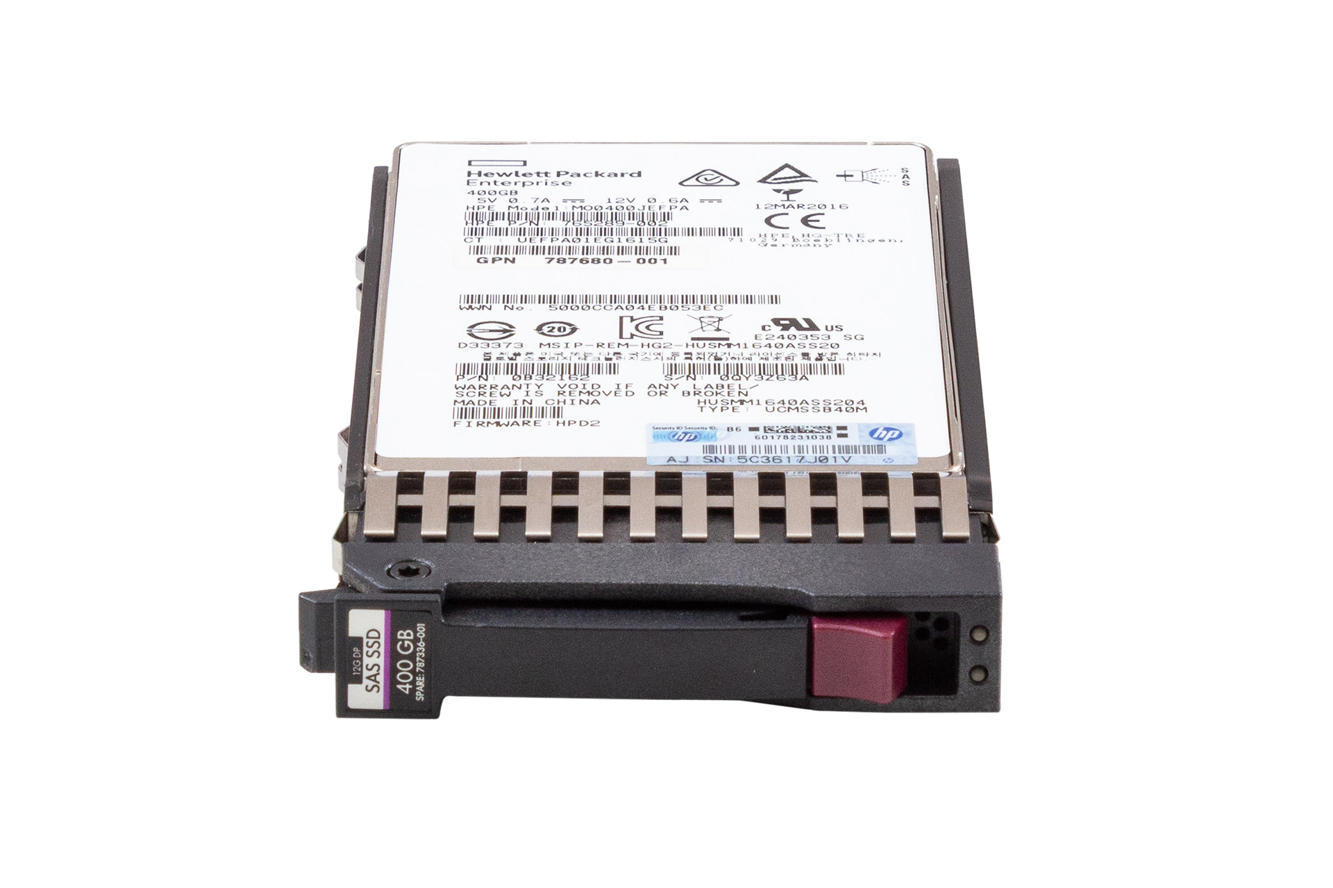 HPE SSD 400GB 12G SAS 2.5" SFF EM für MSA top