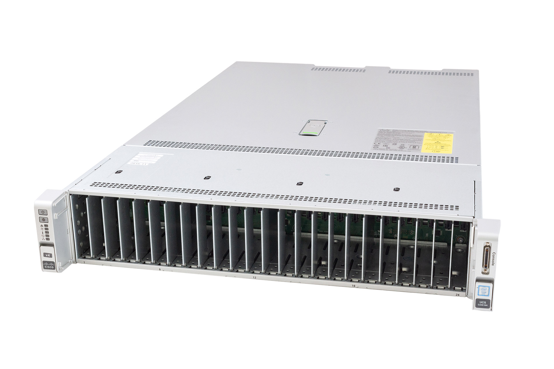 Cisco UCS C240 M4, 2x E5-2650v4 2.20GHz, noRAM, 24x SFF, Mega 12G/Capa, 1x PCI Riser-Cage Cisco UCS C240 M4, 2x E5-2650v4 2.20GHz, noRAM, 24x SFF, Mega 12G/Capa, 1x PCI Riser-Cage