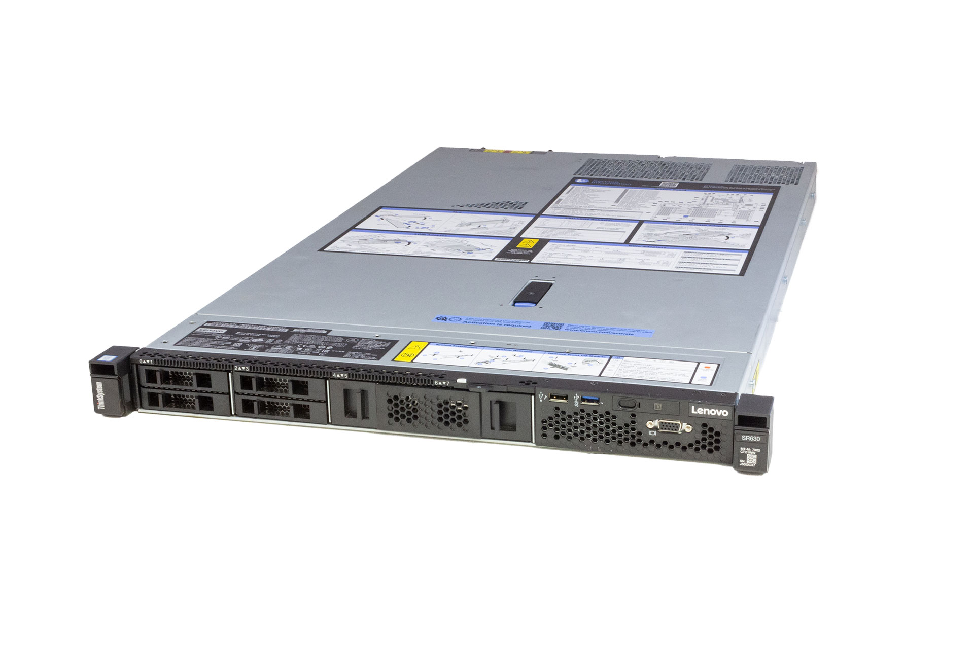 LENOVO ThinkSystem SR630, 2x Silver4110 2.1GHz,8-C, noMem, 8xSFF, 93-8i/2GB, 32GB M.2, 4x10G, 2x750W