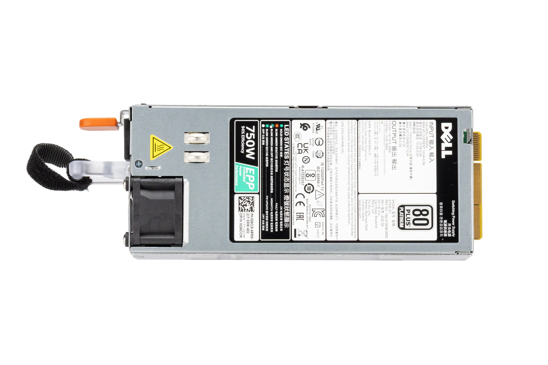 DELL PSU 750W L750E 80+ Platinum Netzteil für R640, R740