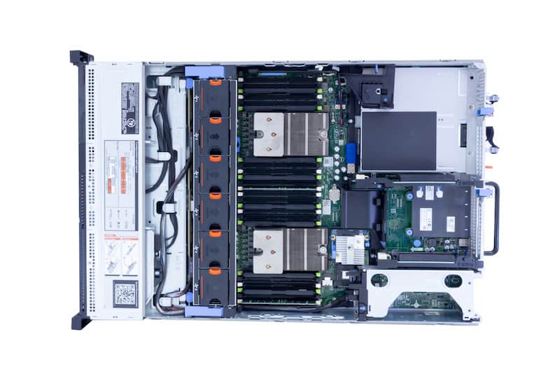 Dell R720, 2x E5-2640 2.5GHz, 6-Core, 32GB PC3-12800R (2x16), 8xLFF, DVD-RW, H710Mini, 2x750W