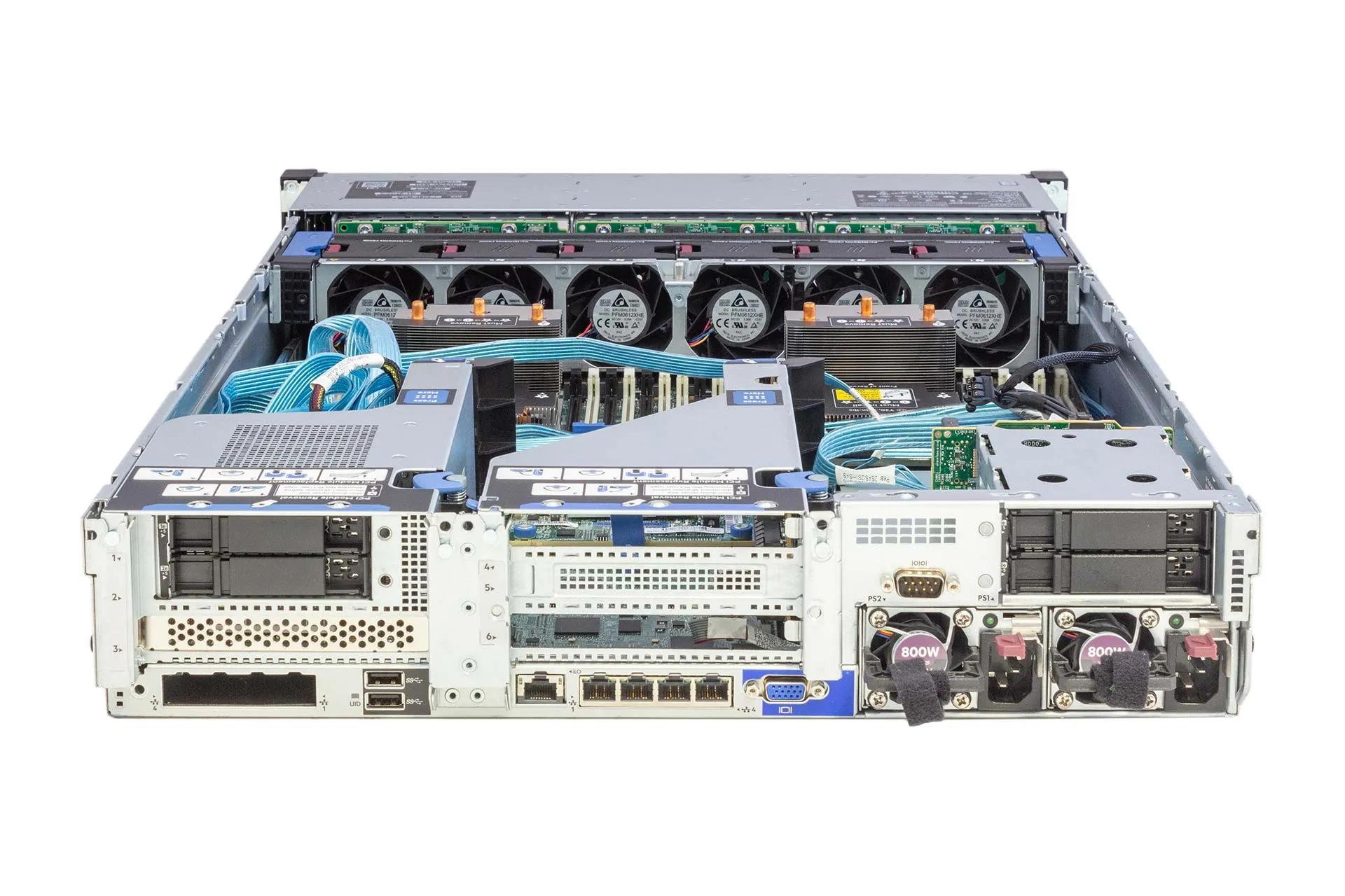 HPE DL380 Gen10, 2x Gold 6126 2.60GHz 12-Core, noRAM, 24xSFF, P408i/2GB/Batt/Exp., 1xCage, 2x800W, back open HPE DL380 Gen10, 2x Gold 6126 2.60GHz 12-Core, noRAM, 24xSFF, P408i/2GB/Batt/Exp., 1xCage, 2x800W, back open