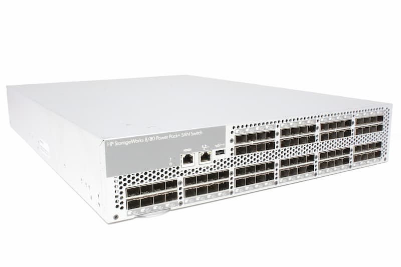 HP 8/80 Power Pack+, 48-ports enabled, SAN Switch, managed, +16 ports enabled