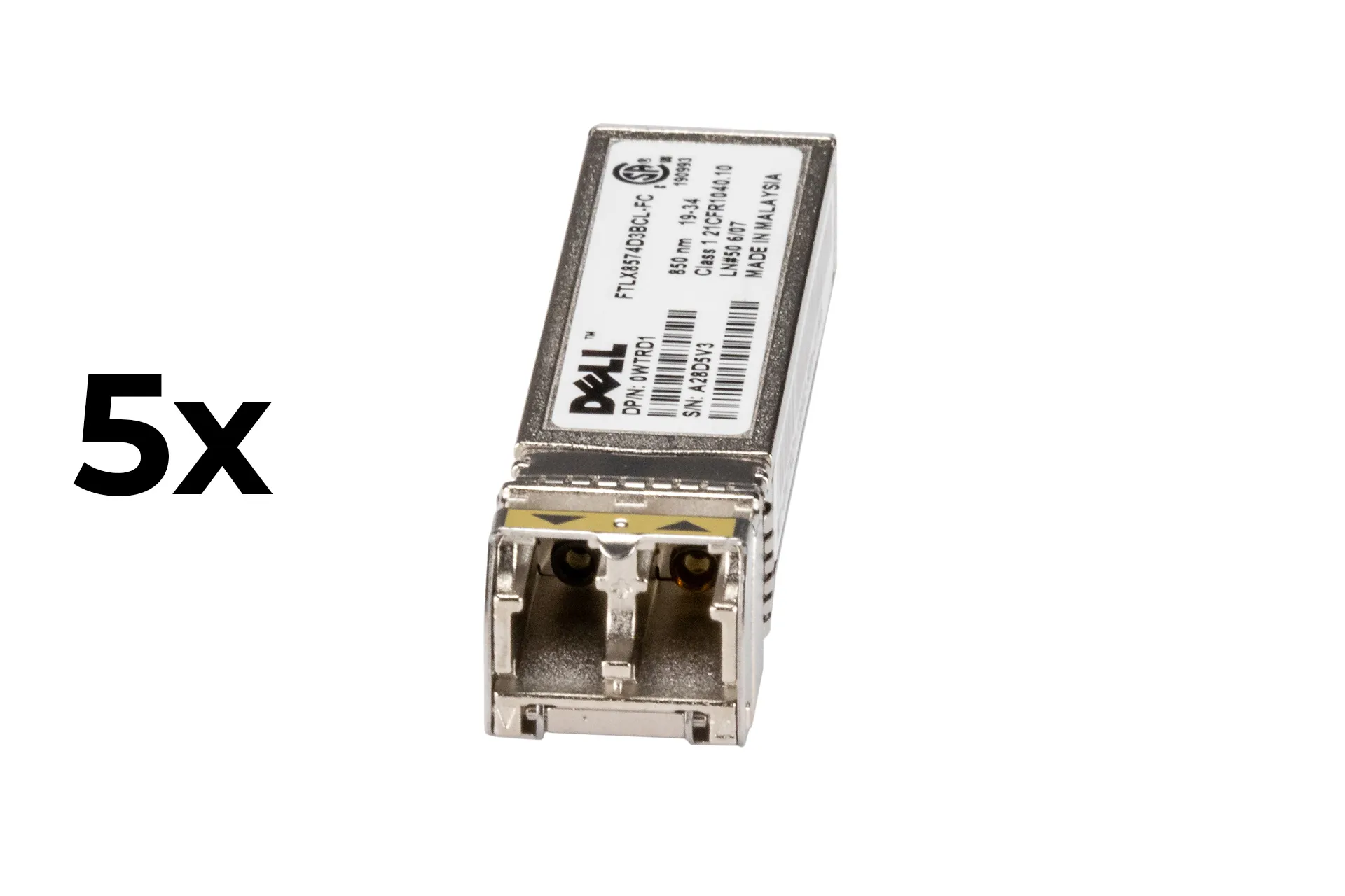 Dell GBIC 10GbE SFP+ 850nm Transceiver Dell GBIC 10GbE SFP+ 850nm Transceiver