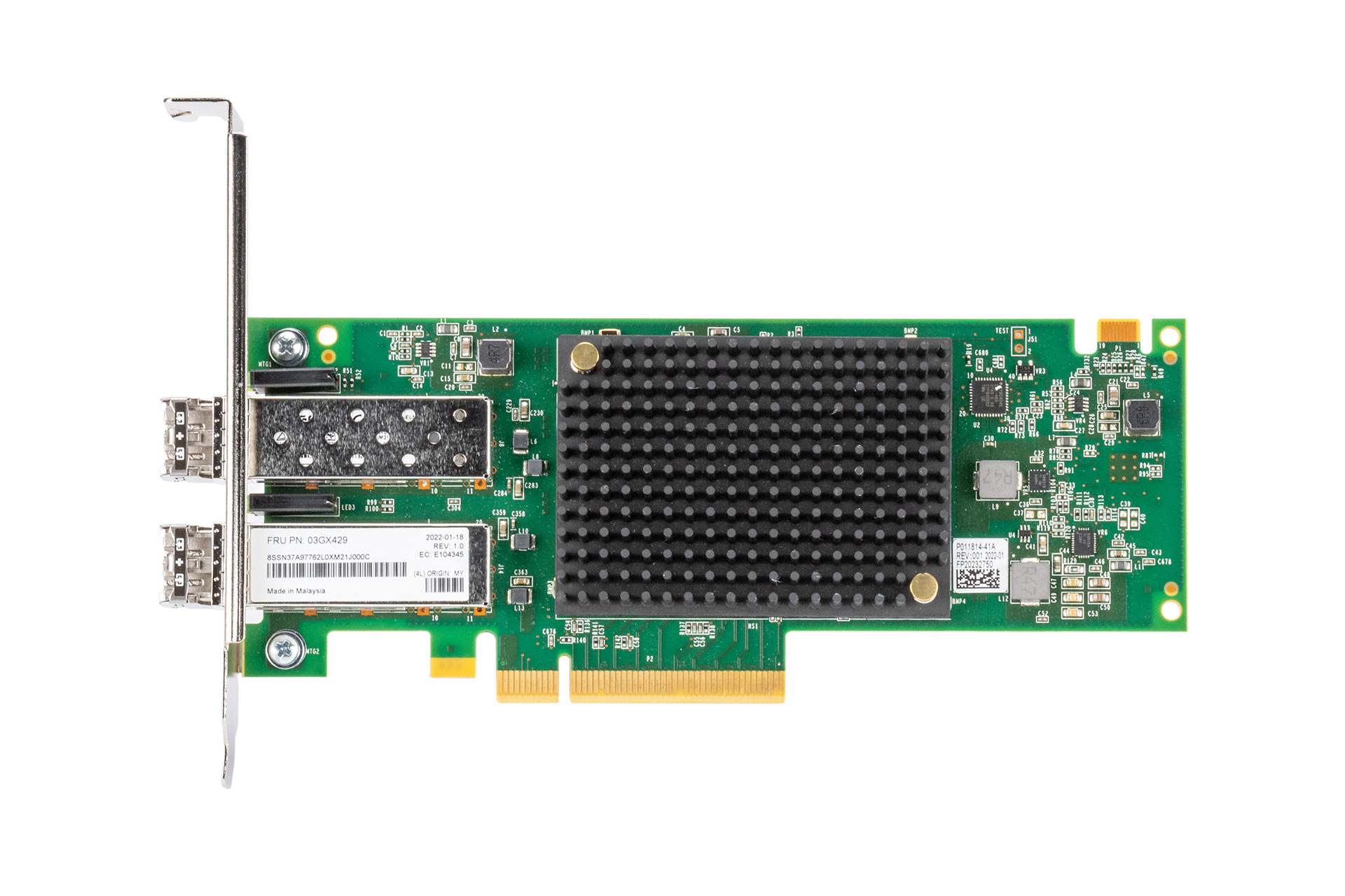 Lenovo ThinkSystem Emulex LPe35002 32Gb Fibre Channel Adapter V2, Dual Port PCIe, inkl. 2x GBIC