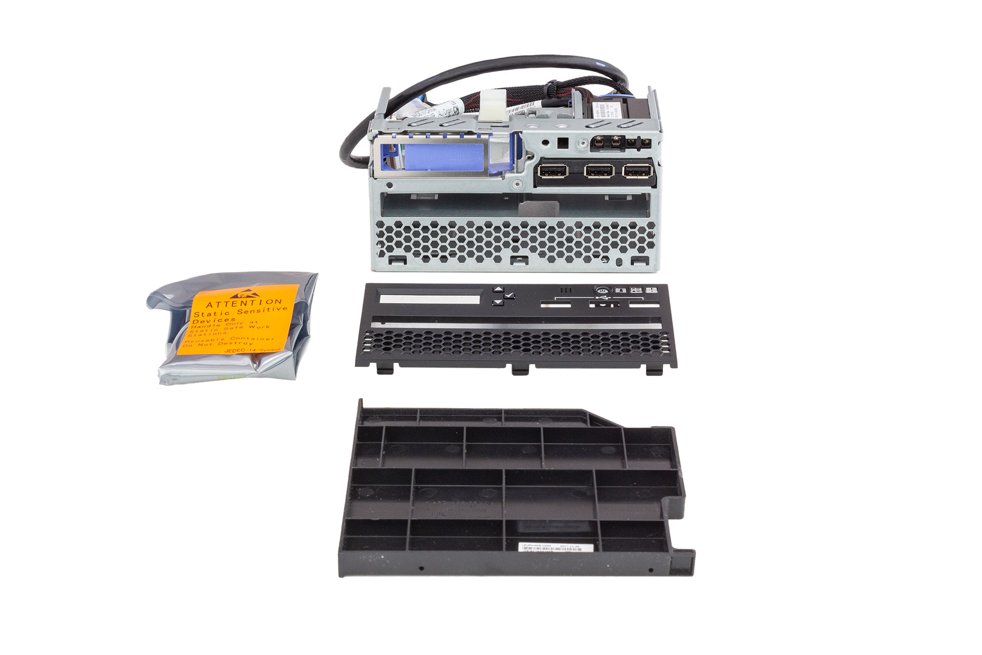 Lenovo x3650 M5 Front IO Cage Adv, 3x USB, LCD Lenovo x3650 M5 Front IO Cage Adv, 3x USB, LCD