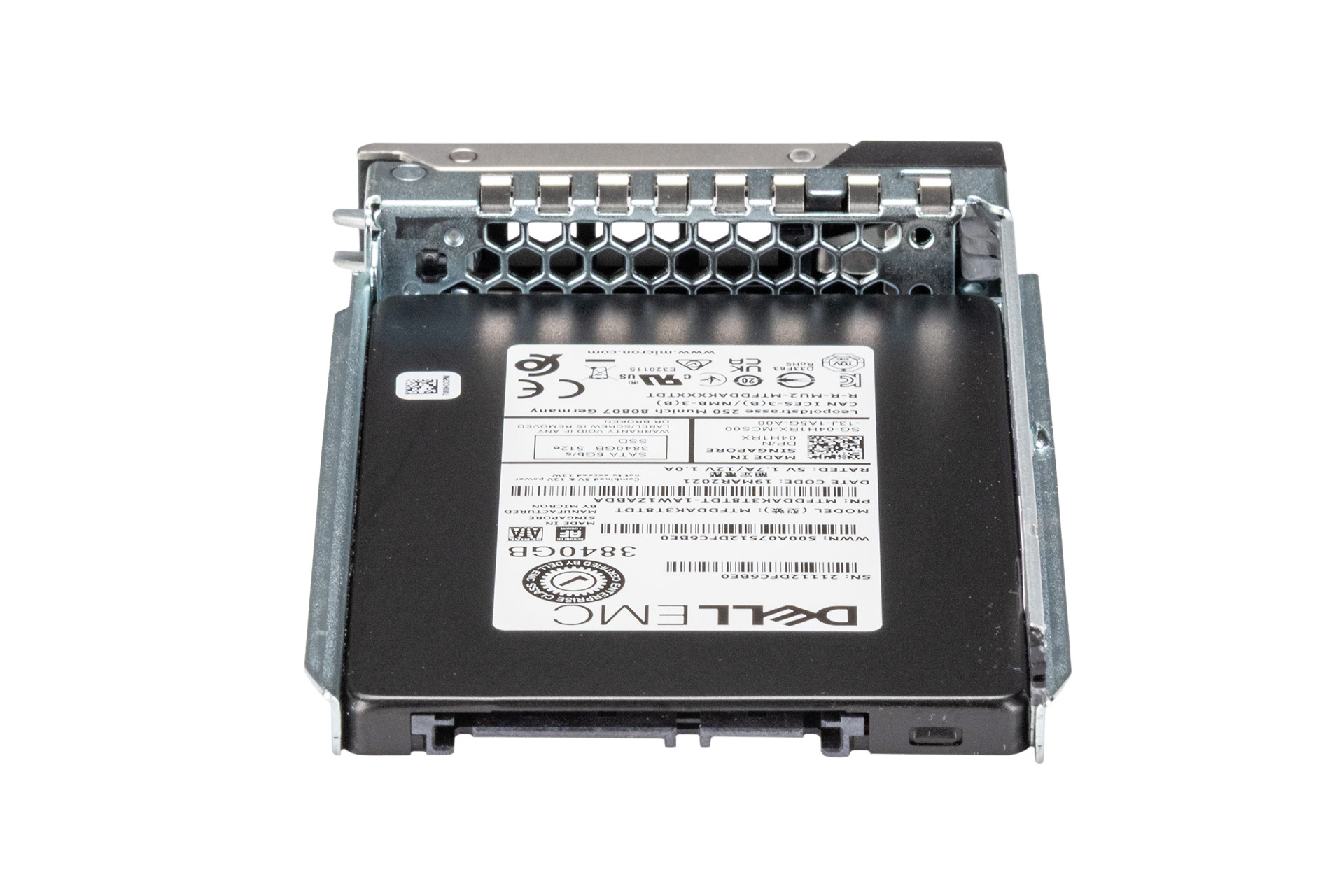 Dell 3.8TB 6G SATA SSD, 2.5 Zoll SFF Festplatte für Server, 512e, inkl. Rahmen 0DXD9H