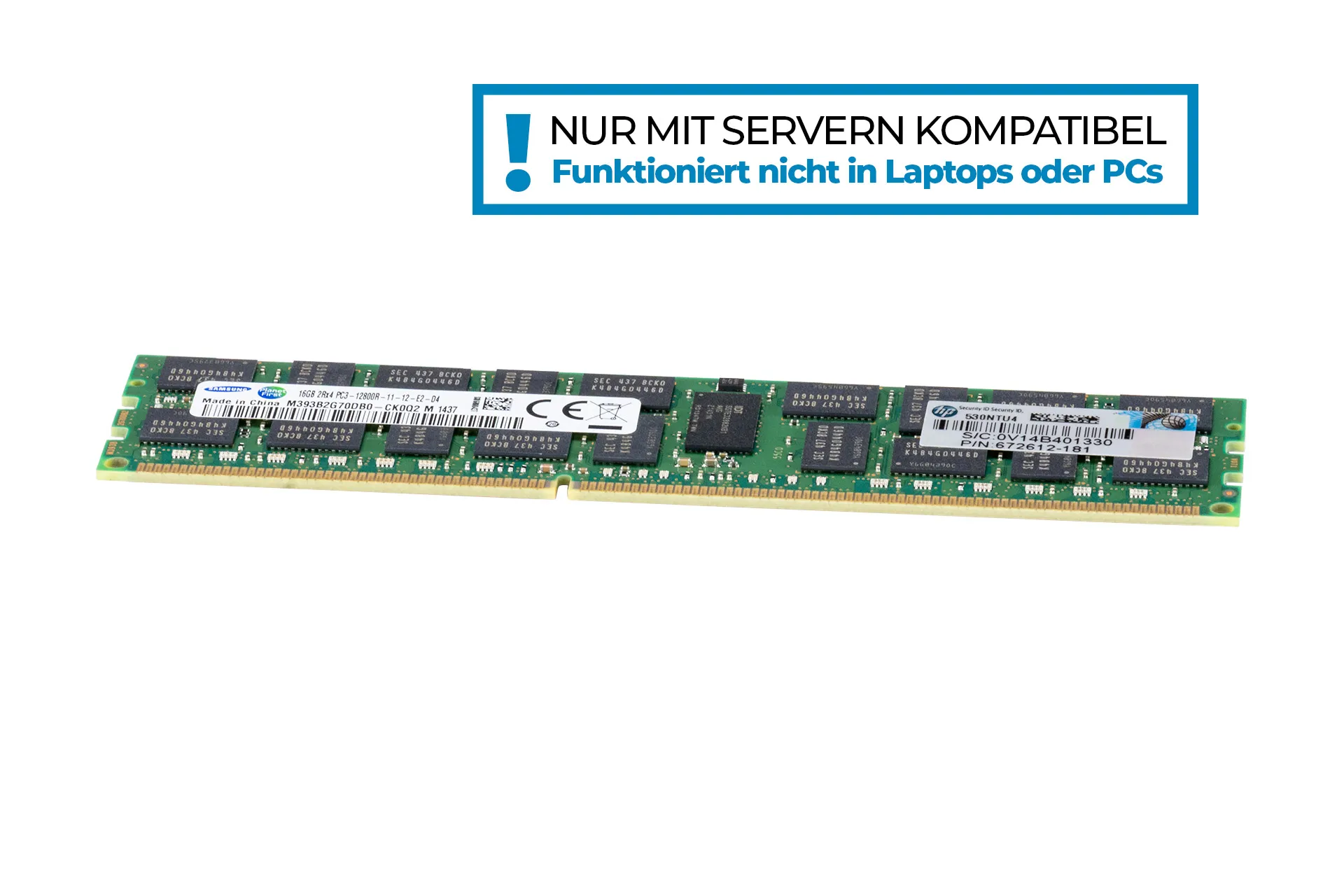 HPE 16GB DDR3 RAM 2Rx4 PC3-12800R-11 regECC HPE 16GB DDR3 RAM 2Rx4 PC3-12800R-11 regECC