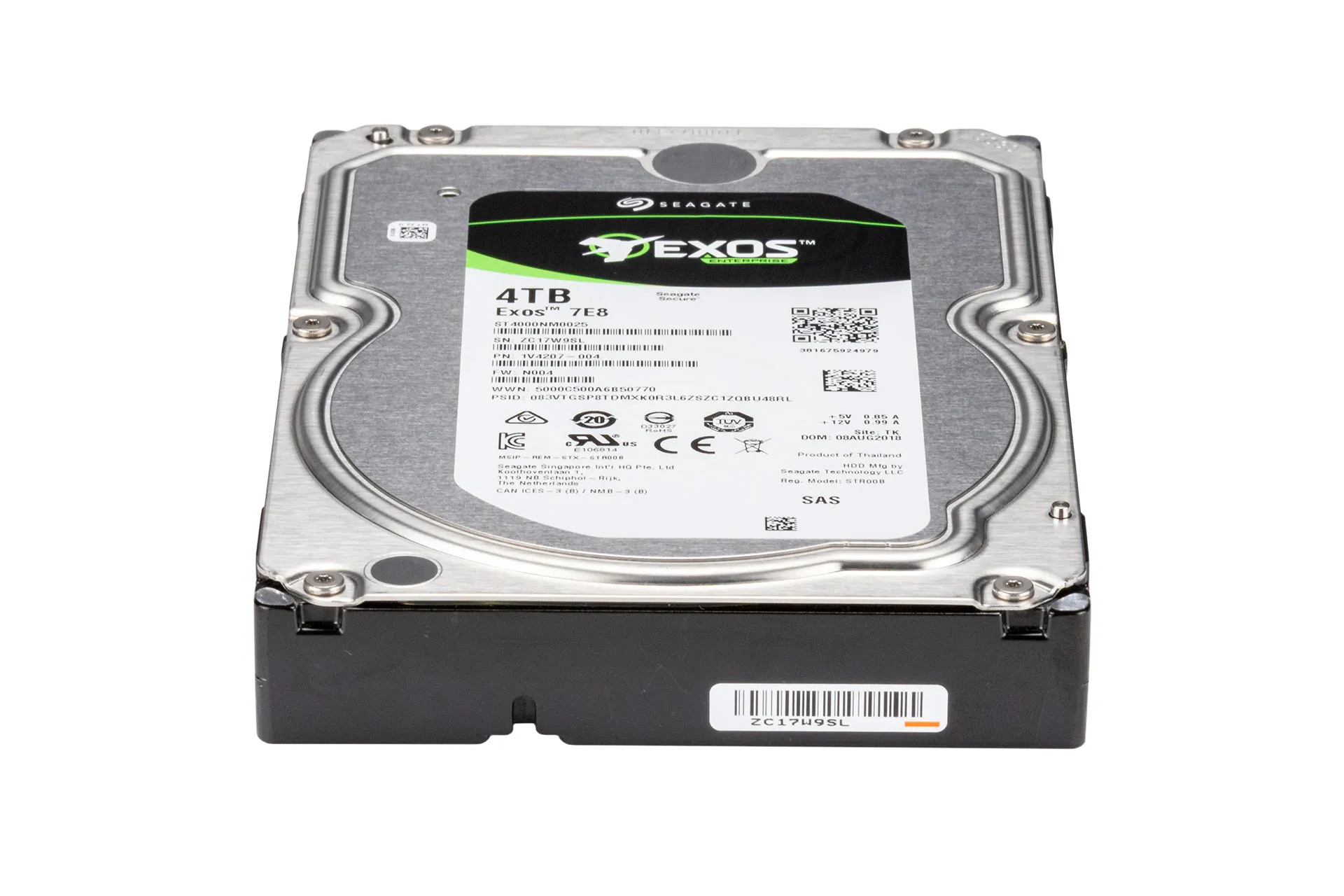 Seagate 4TB 12G SAS HDD 7.2k, 3.5 Zoll LFF Festplatte für Server, EXOS-7E8, 128MB Cache Seagate 4TB 12G SAS HDD 7.2k, 3.5 Zoll LFF Festplatte für Server, EXOS-7E8, 128MB Cache
