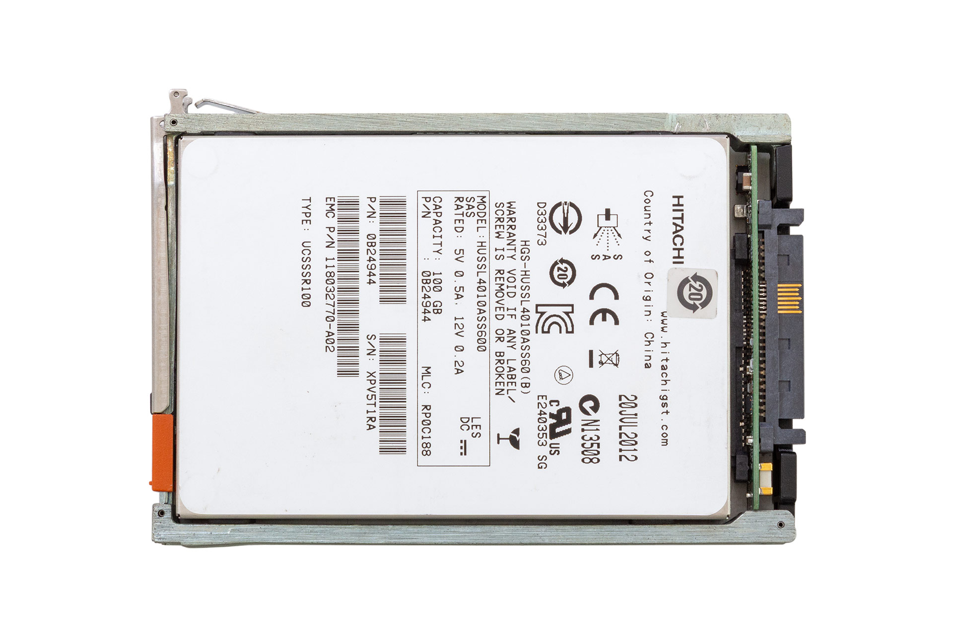 EMC SSD 100GB 6G SAS 2.5" SFF 520b für VNX