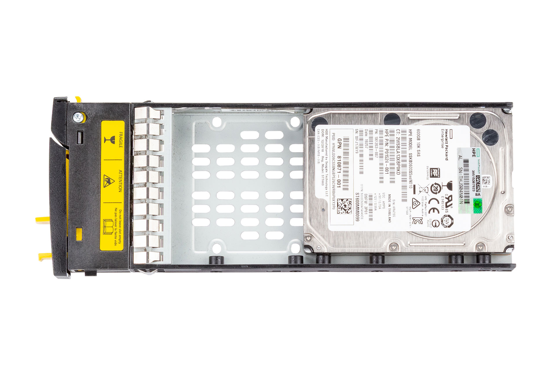 HPE 3PAR 600GB 12G SAS HDD 10k 2.5 Zoll 520b