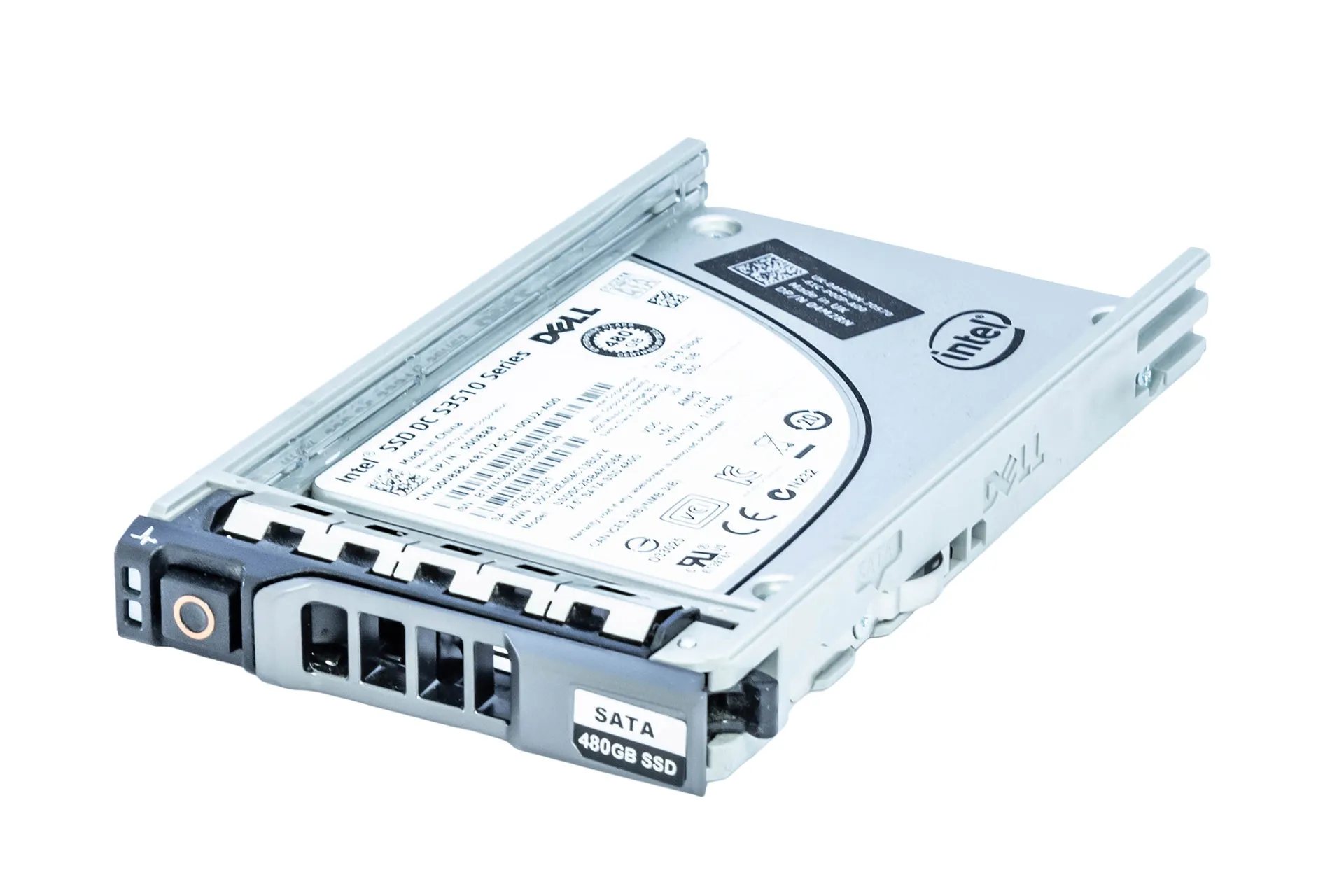 Dell 480GB 6G SATA SSD, 2.5 Zoll SFF Festplatte für Server, Intel S3510 Series