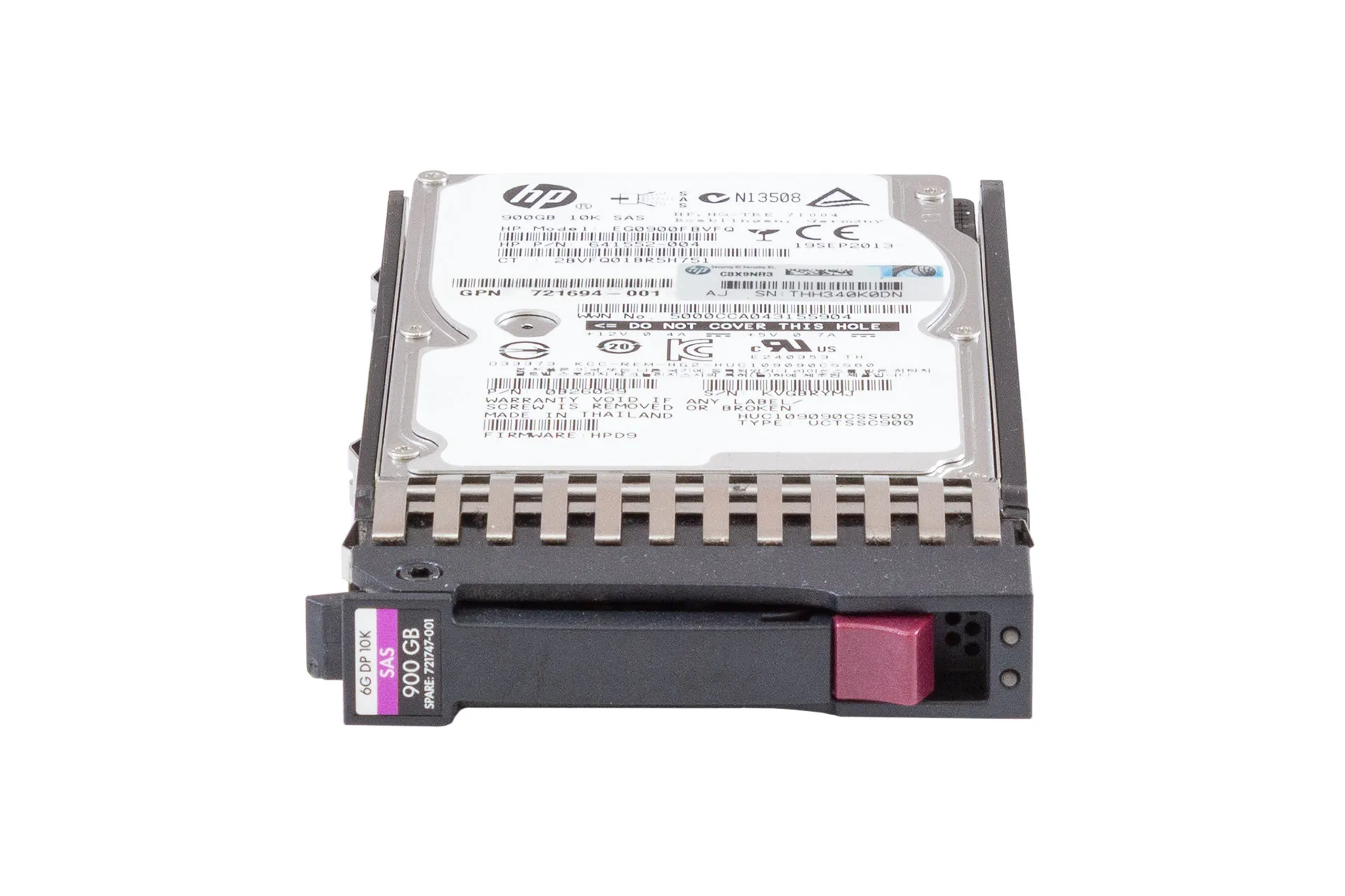 HPE HDD 900GB 12G SAS 10k 2.5" SFF 