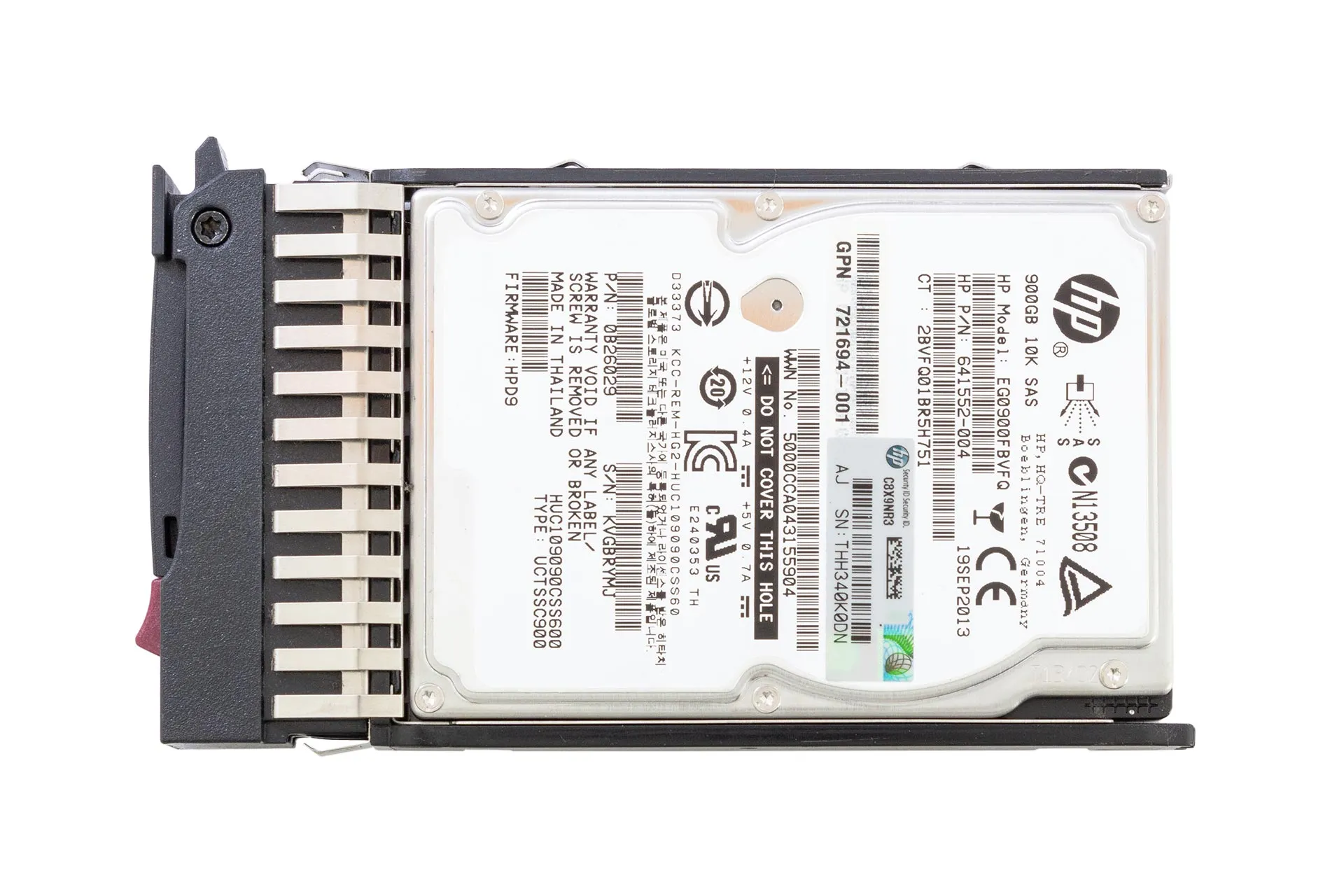 HPE HDD 900GB 12G SAS 10k 2.5" SFF 