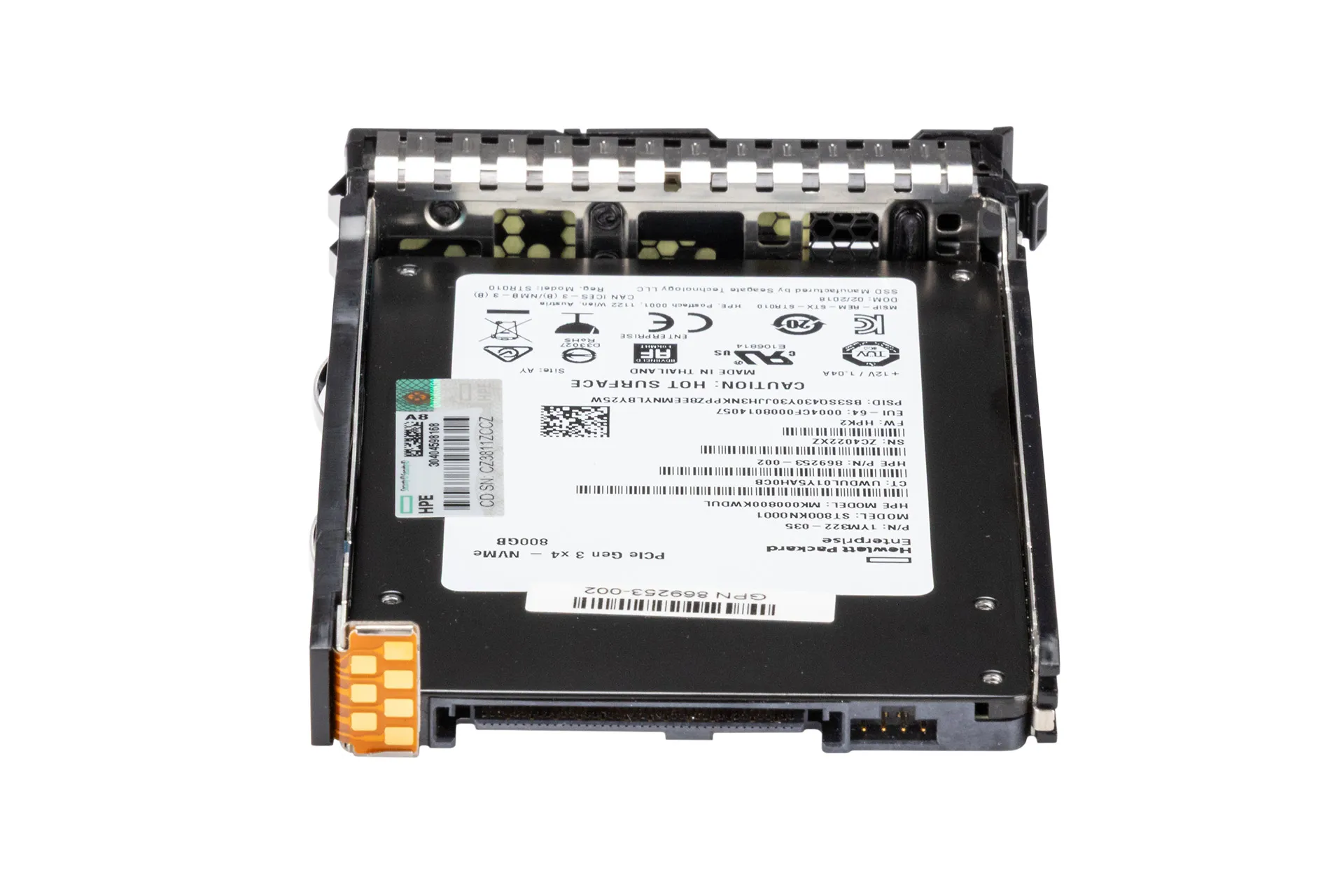 HPE 800GB U.2 NVMe 3.0 X4 SSD, 2.5 Zoll SFF Festplatte für Server, MU HPE 800GB U.2 NVMe 3.0 X4 SSD, 2.5 Zoll SFF Festplatte für Server, MU