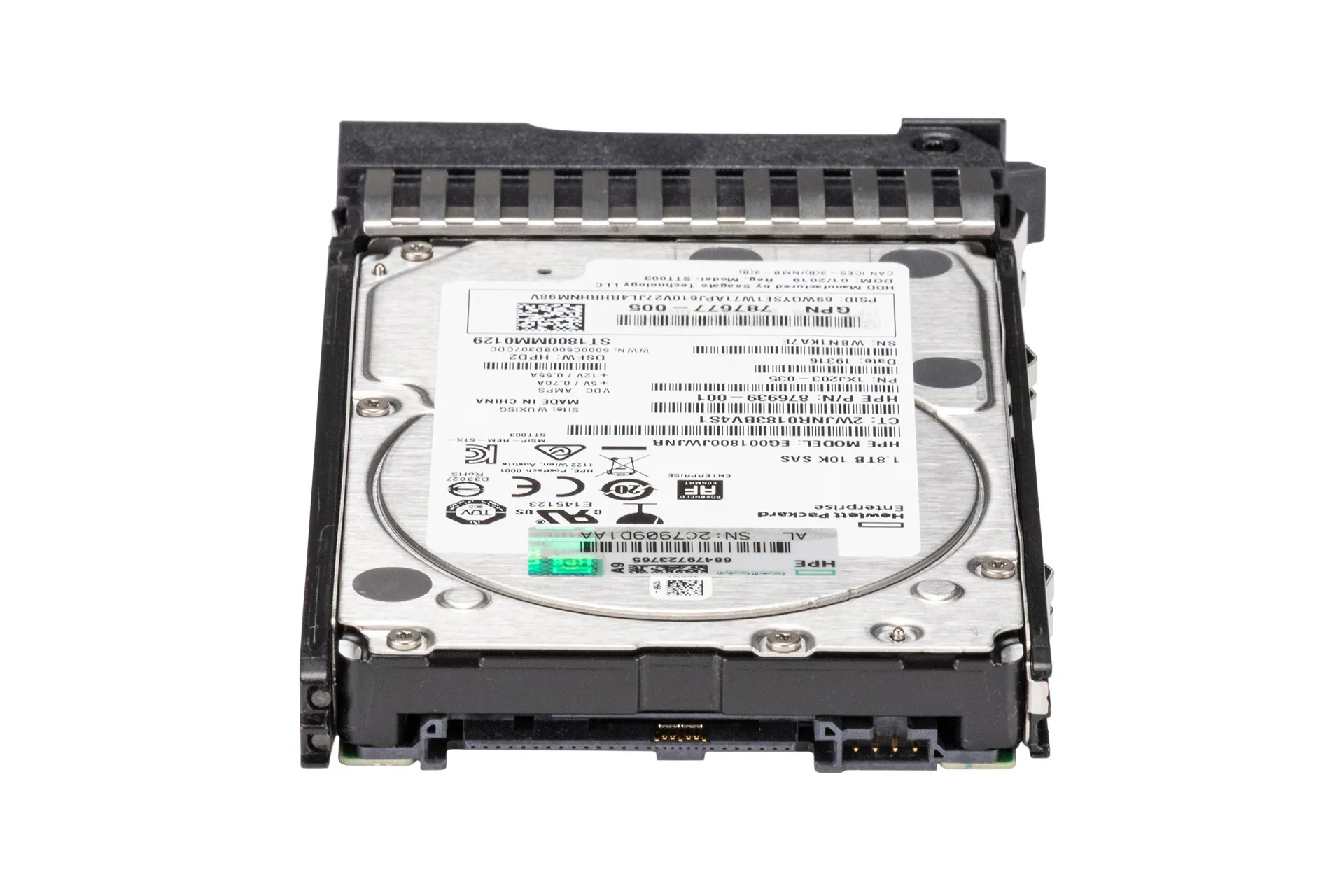 HPE 1.8TB 12G SAS HDD 10k, 2.5 Zoll SFF Storage Festplatte für MSA, DP HPE 1.8TB 12G SAS HDD 10k, 2.5 Zoll SFF Storage Festplatte für MSA, DP