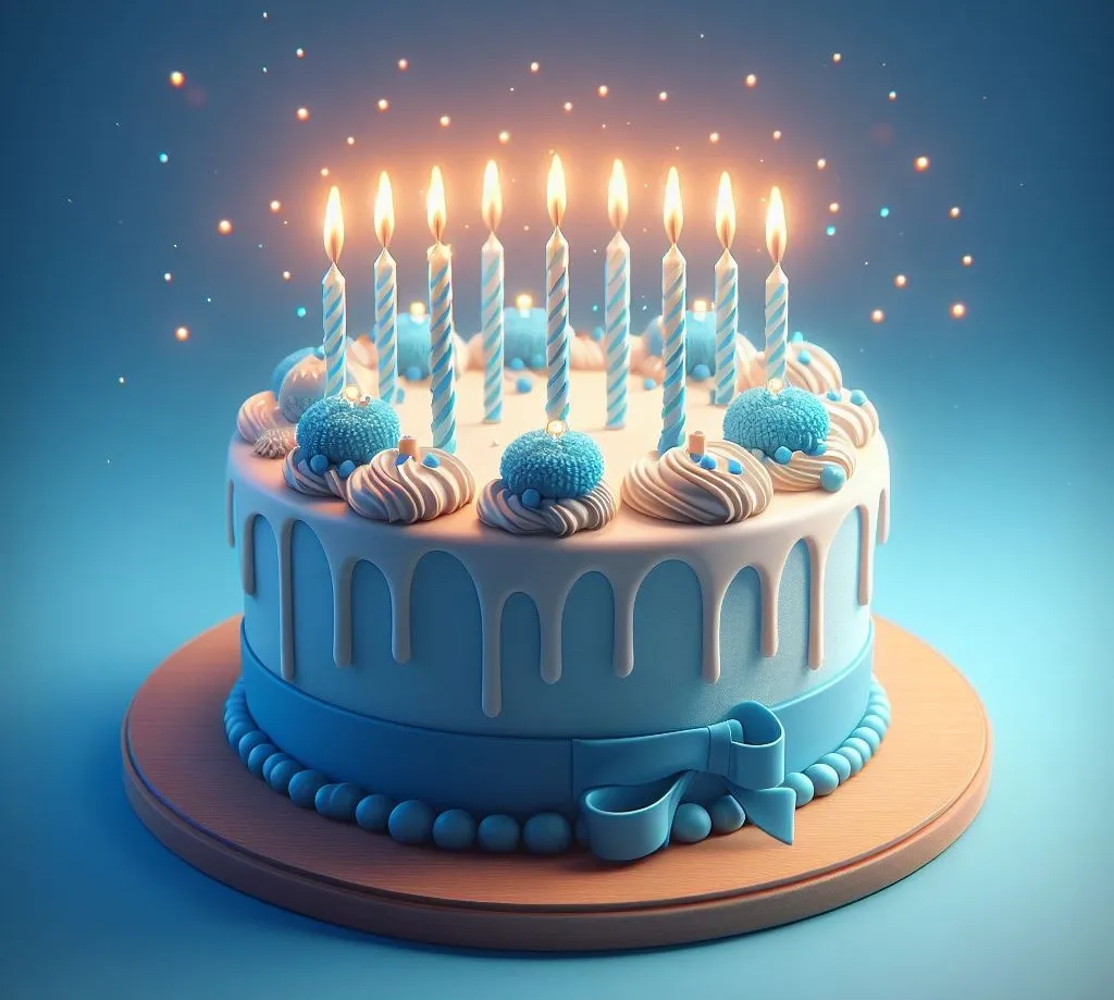 Geburtstagkuchen mit Kerzen Geburtstagkuchen mit Kerzen