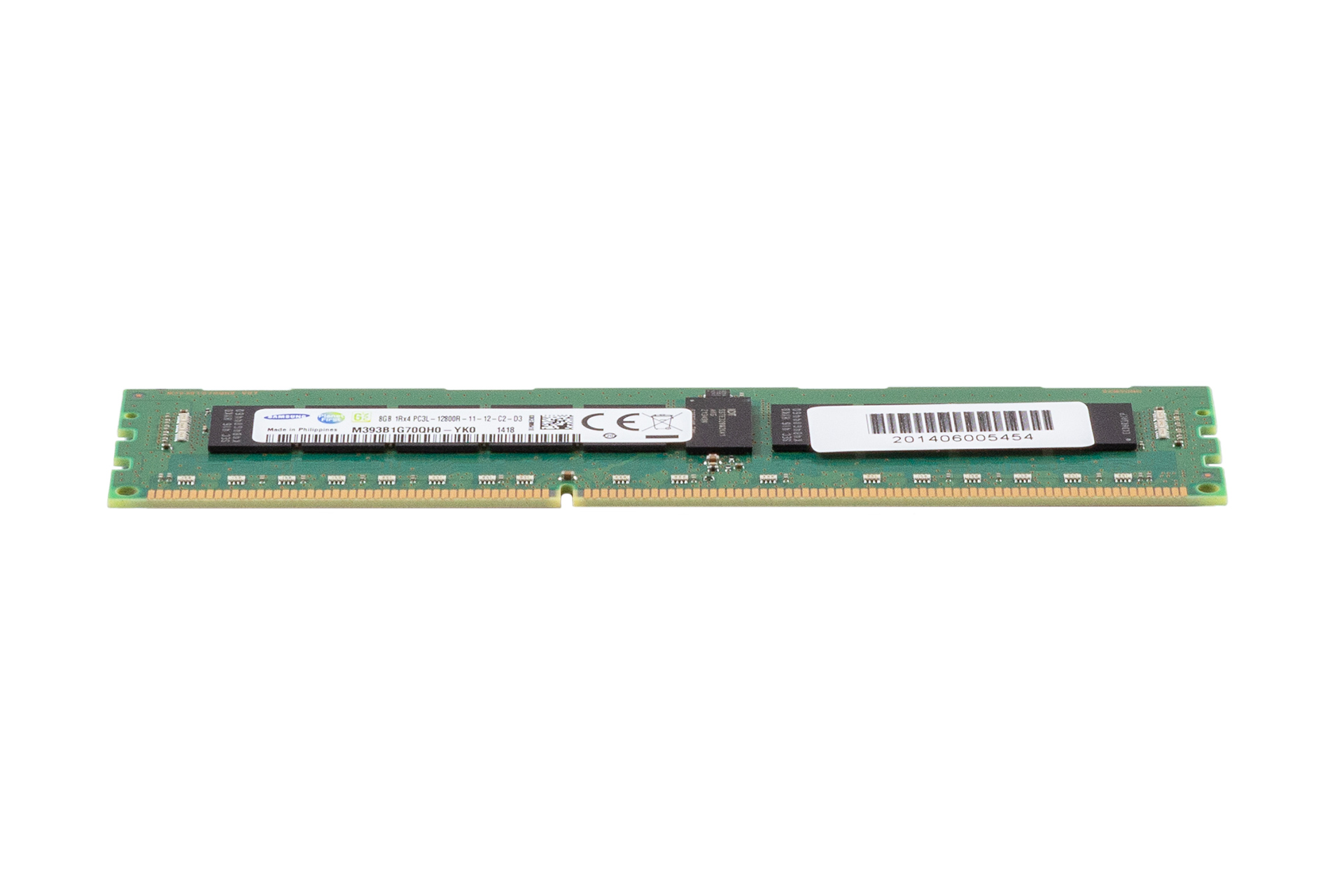 Samsung 8GB DDR3 RAM 1Rx4 PC3L-12800R regECC Samsung 8GB DDR3 RAM 1Rx4 PC3L-12800R regECC