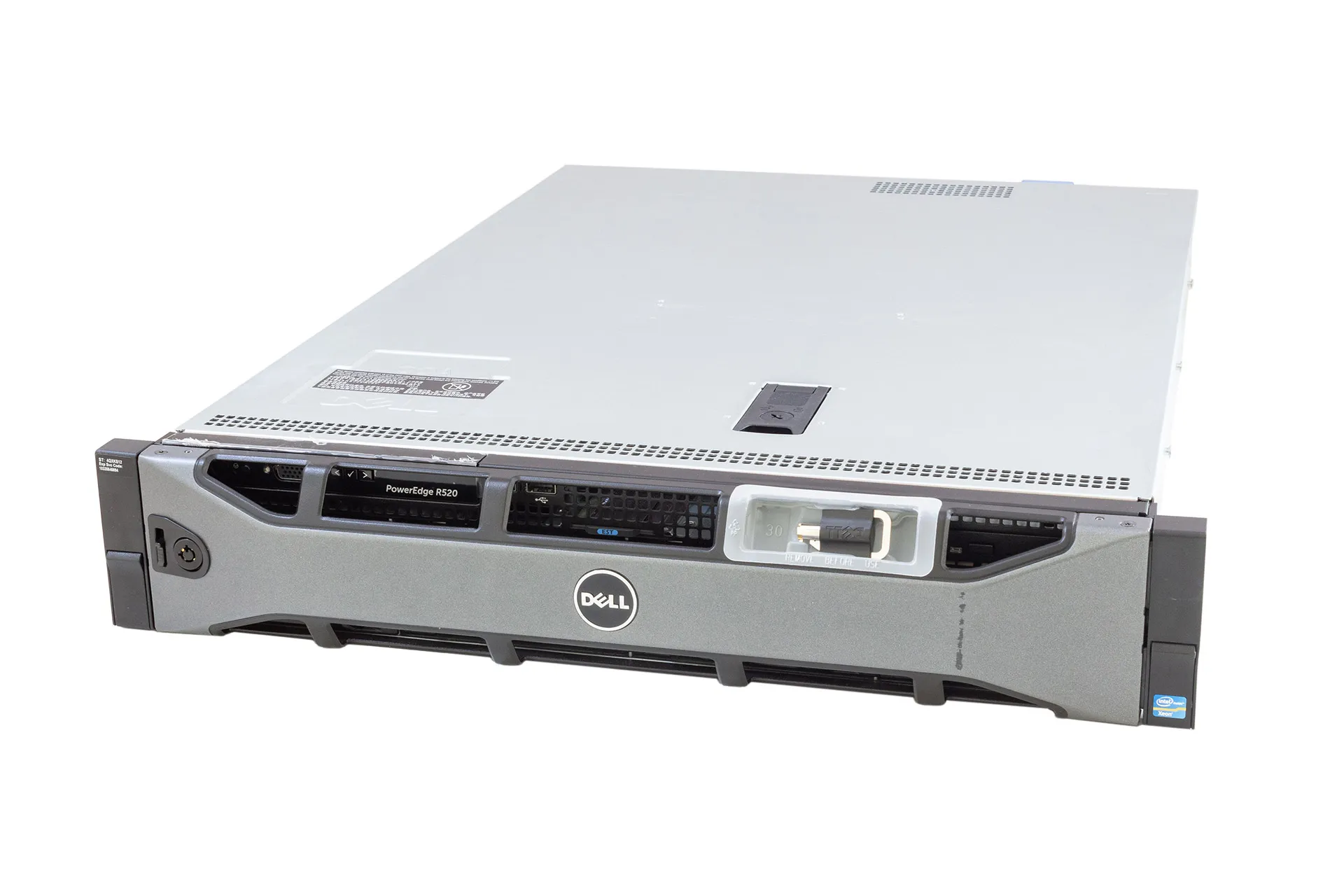DELL R520, 2x Xeon E5-2420 1.90GHz, 6-Core, 96GB PC3, 8xLFF, H710 mini, DVD-RW, 2x750W, Cover