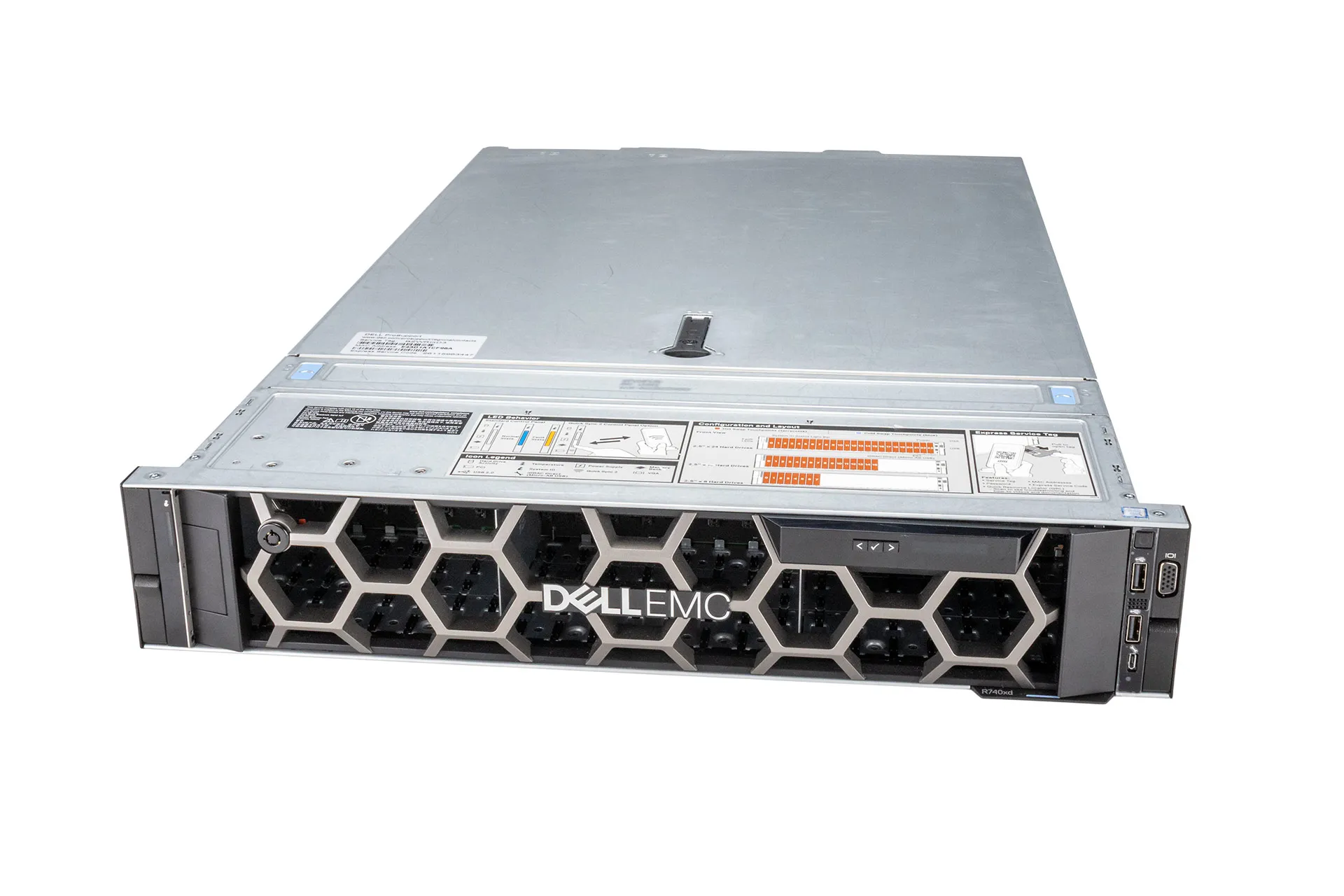 Dell PowerEdge R740xd Rack Server, 2x Silver 4215R 3.20GHz, 8-Core, 24x SFF, Riser, PERC H740P Dell PowerEdge R740xd Rack Server, 2x Silver 4215R 3.20GHz, 8-Core, 24x SFF, Riser, PERC H740P