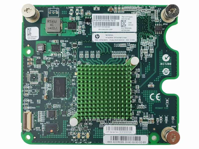 HP NIC NC553M 10G Dual Port Mezzanine Card BLc, Netzwerkkarte, 613433-001