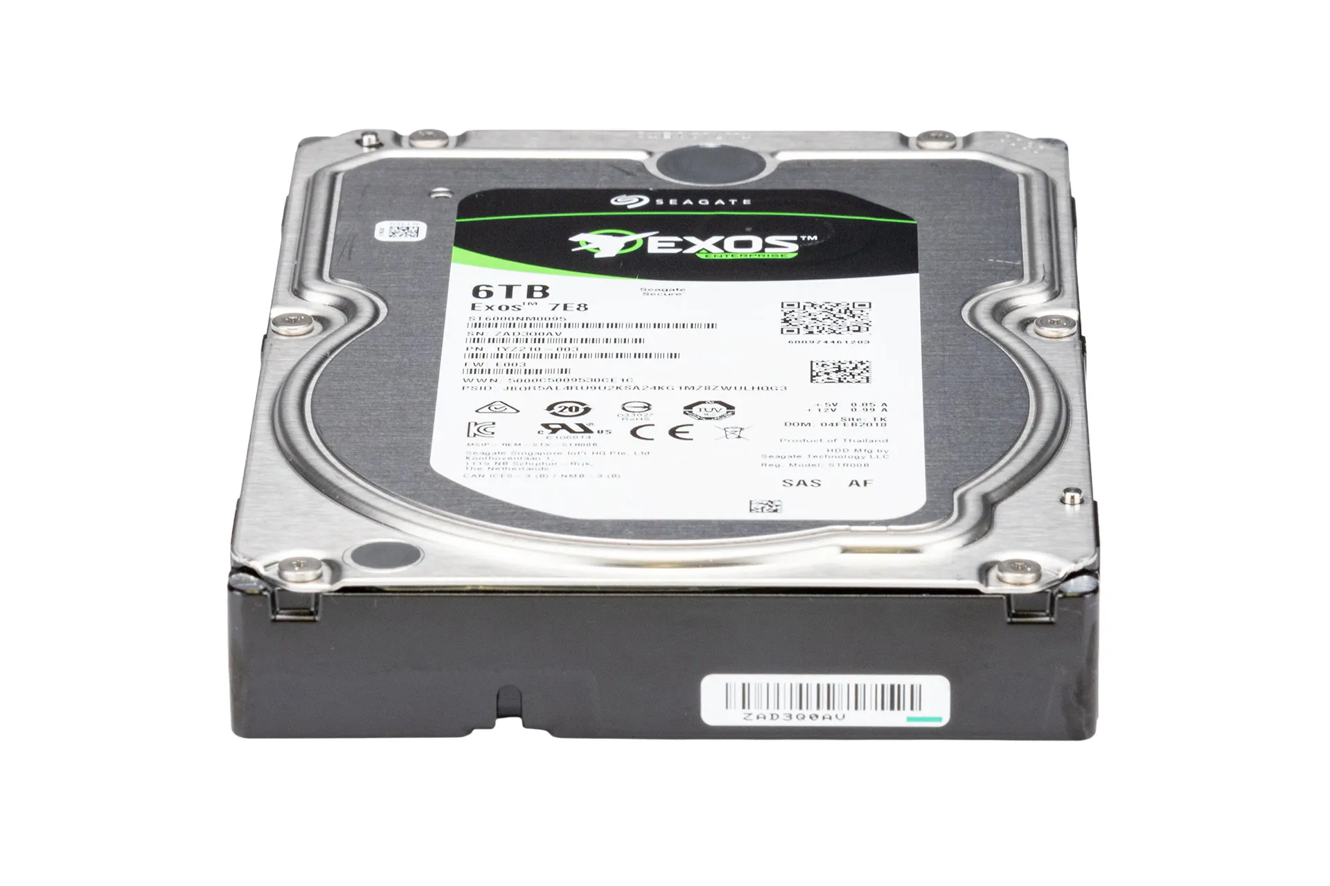 Seagate Exos 7E8 6TB 12G SAS HDD 7.2k, 3.5 Zoll LFF, 256MB Cache, Festplatte für Server