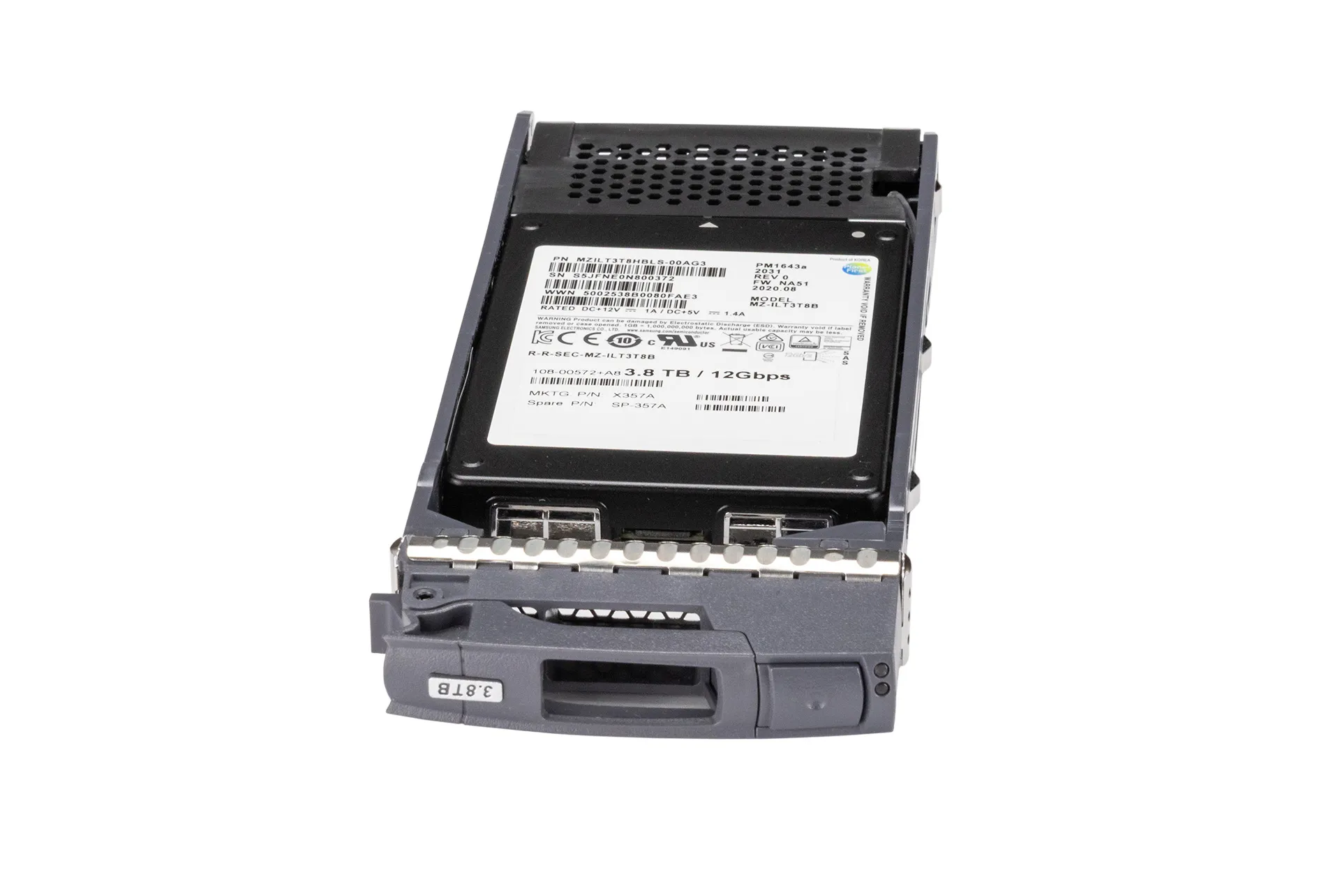 NetApp 3.84TB 12G SAS SSD, 2.5 Zoll SFF Festplatte für Server, 520b, für Netapp All-Flash/FAS2x/DS2x NetApp 3.84TB 12G SAS SSD, 2.5 Zoll SFF Festplatte für Server, 520b, für Netapp All-Flash/FAS2x/DS2x