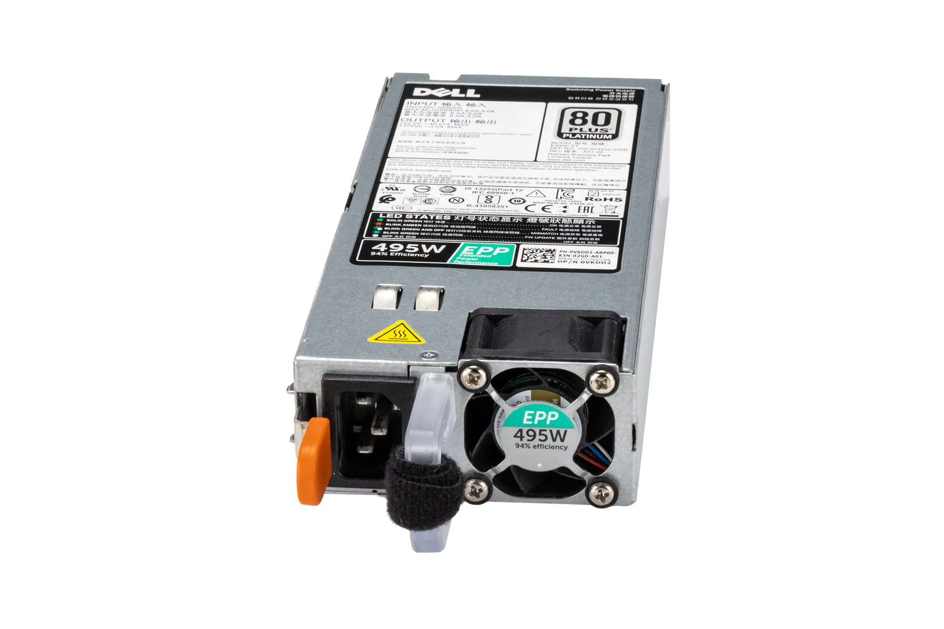 Dell PSU 495W E495E-S1 Netzteil für PowerEdge R740, T440