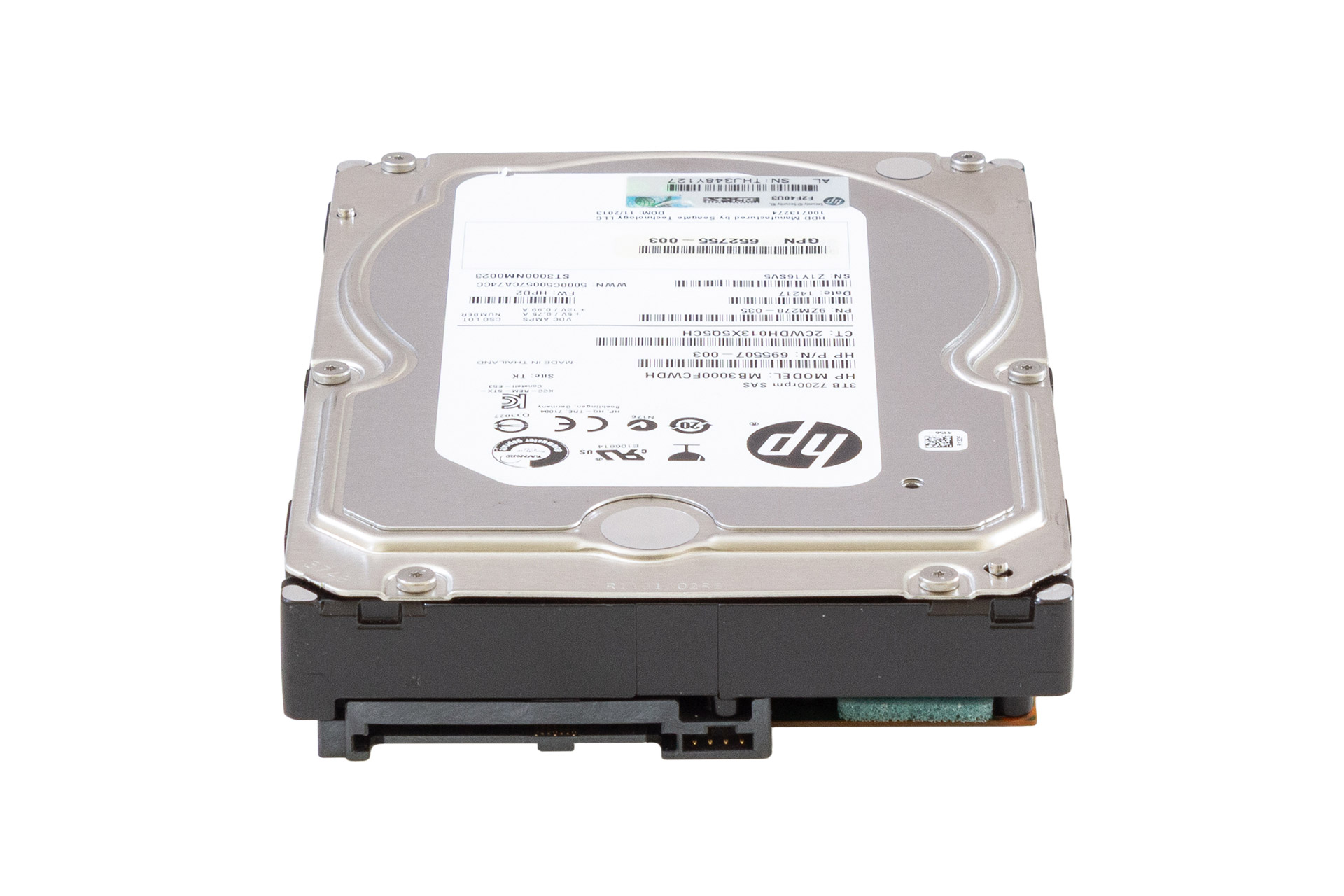 HPE HDD 3TB 6G SAS 7.2k 3.5" LFF Festplatte, ST3000NM0023, ohne Carrier