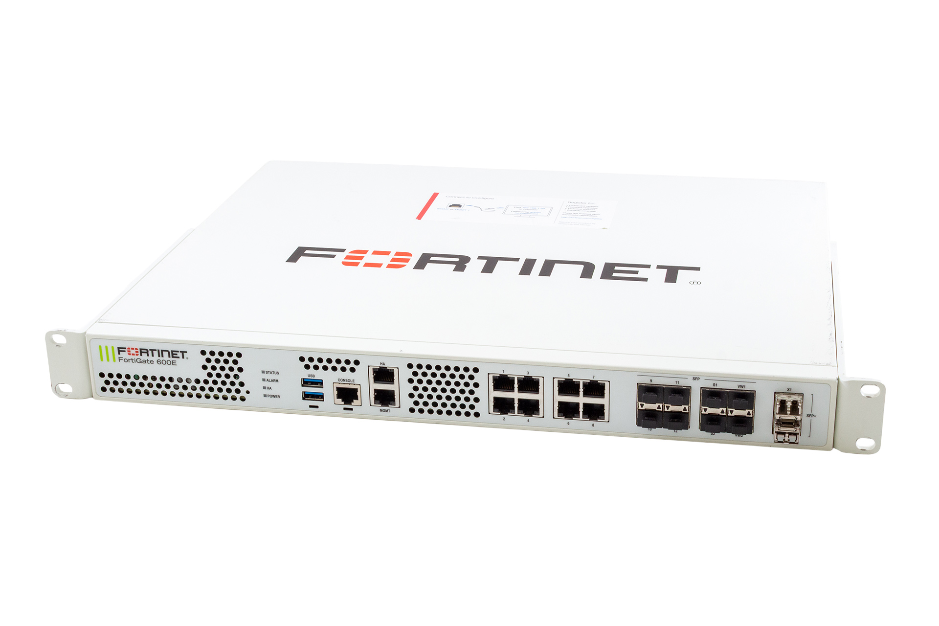 Fortinet Fortigate 600E Sec. Appl, 10x 1GbE RJ45, 8x 1GbE SFP, 2x 10GbE SFP+, ohne Lizenz