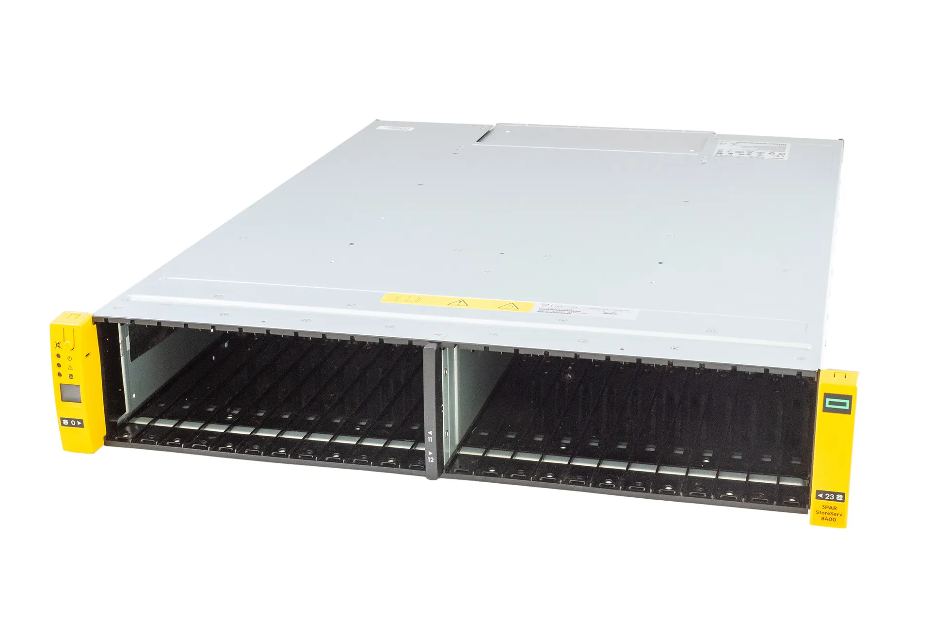 HPE 3PAR StorServ 8400 2-Node Storage Base, 2x SAS-12/FC-16/10GbE/PCI NodeModule, 24xSFF, 2x764W PSU