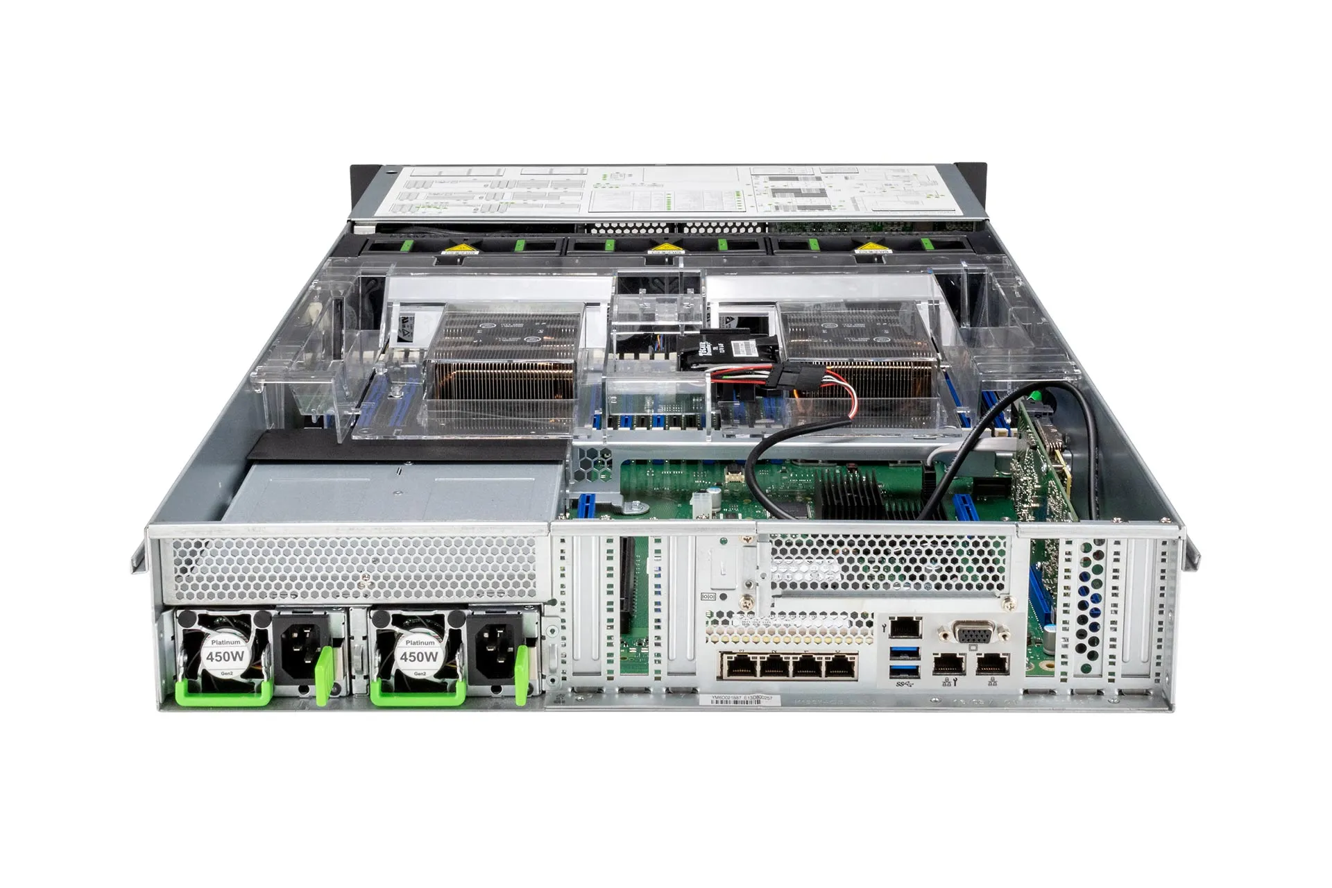 Fujitsu RX2540 M4 Rack Server, 2x Silver 4110 2.10GHz, 8-Core, noRAM, 8x SFF, EP400i