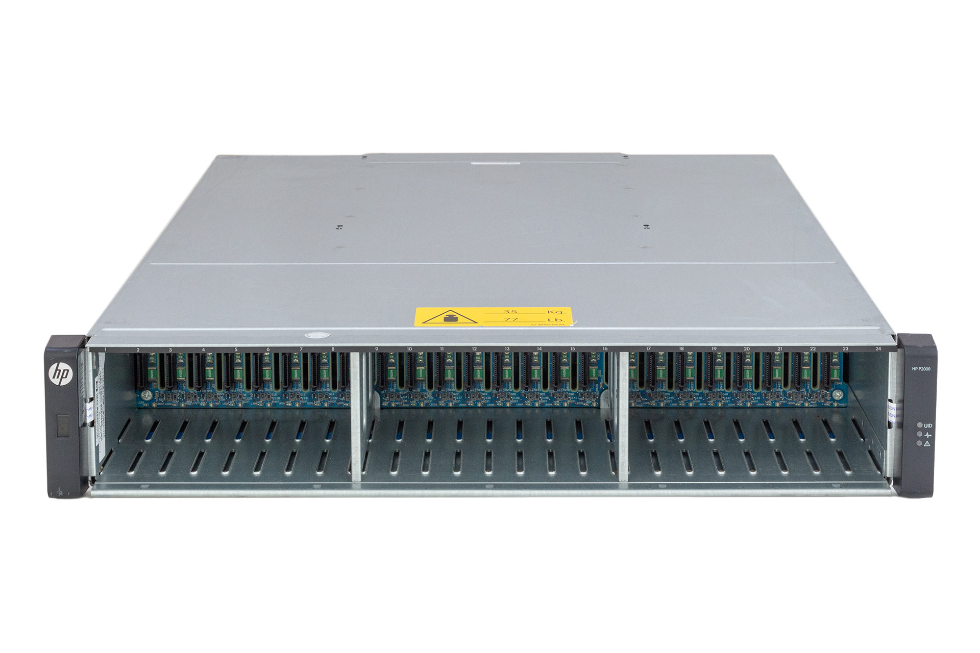 HPE P2000 G3 SAS MSA Dual  Controller (2x AW592B) Array, 24xSFF
