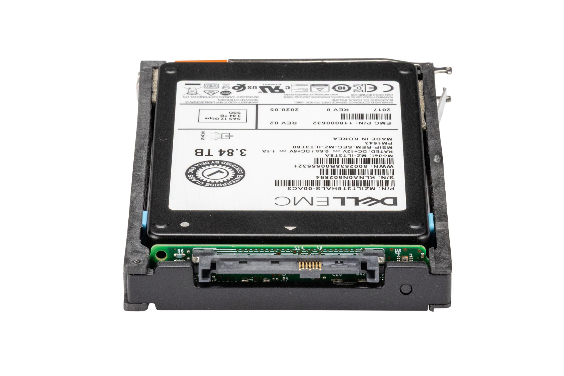 EMC 3.84TB 12G SAS SSD, 2.5 Zoll SFF Storage Festplatte für Unity, 520b