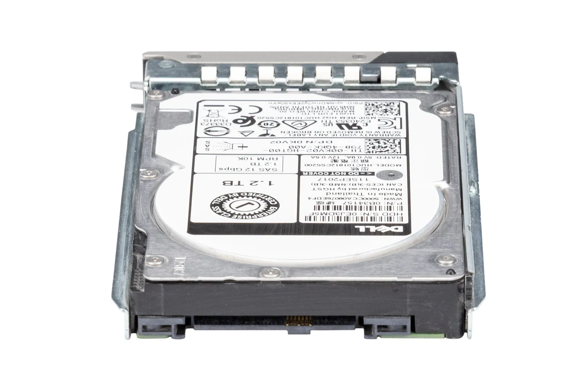 Dell 1.2TB 12G SAS HDD 10k, 2.5 Zoll SFF Festplatte für Server, inkl. Tray 0DXD9H
