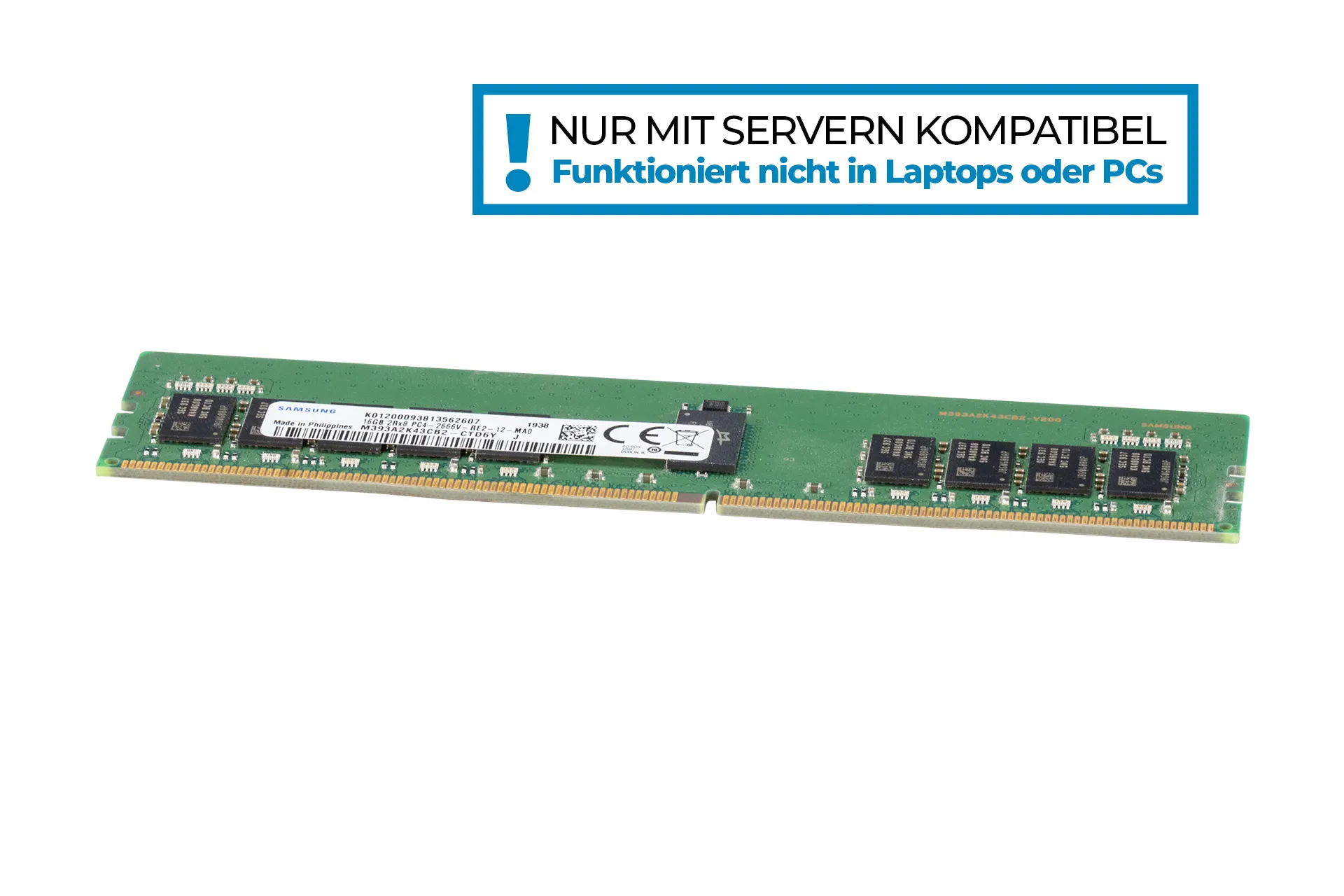 Samsung 16GB DDR4 RAM 2Rx8 PC4-2666V-R regECC Samsung 16GB DDR4 RAM 2Rx8 PC4-2666V-R regECC
