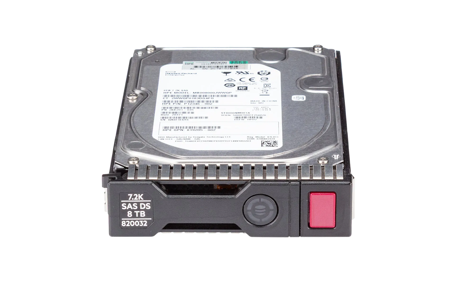 HPE 8TB 12G SAS HDD 7.2k, 3.5" LFF Festplatte für Server