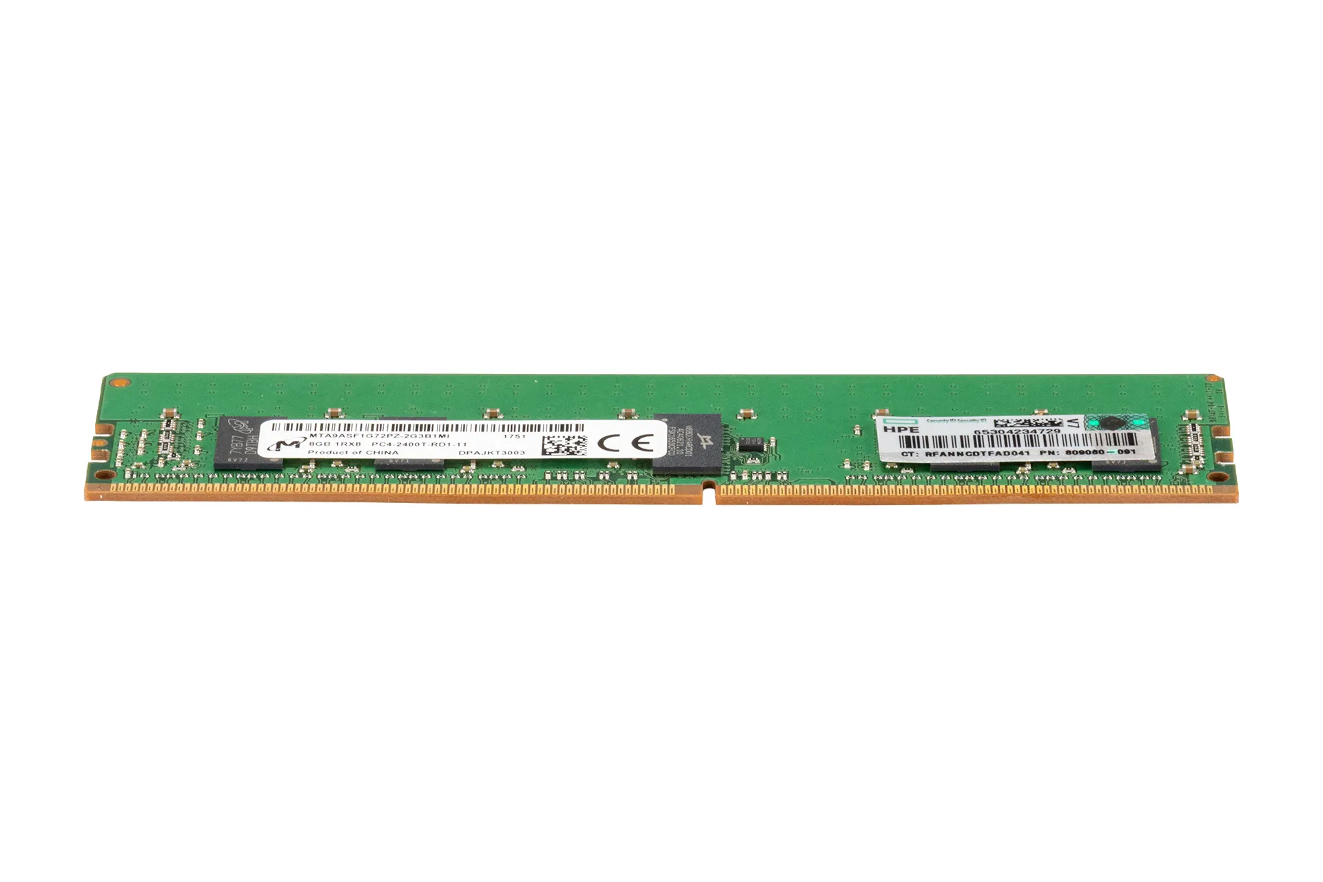 HPE 8GB DDR4 RAM 1Rx8 PC4-2400T regECC HPE 8GB DDR4 RAM 1Rx8 PC4-2400T regECC