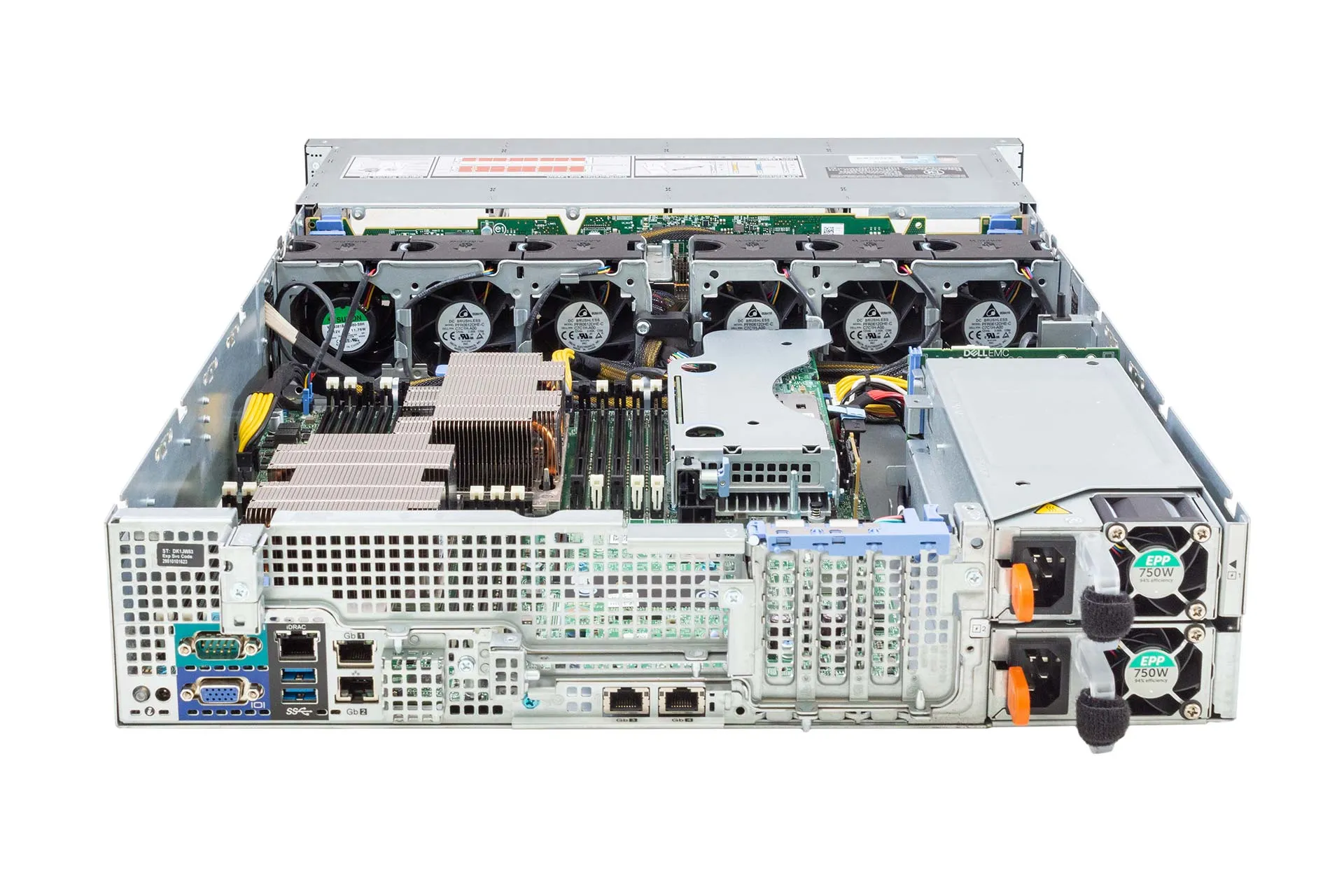DELL-PowerEdge-R540-2x-Silver-4215-2.50GHz-8-Core-noRAM-12xLFF-H730P-IDSDM-16GB-back-open