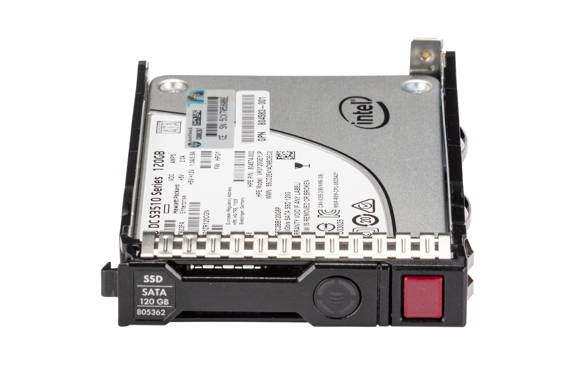 HPE 120GB 6G SATA SSD, 2.5 Zoll SFF Festplatte für Server, SC RI