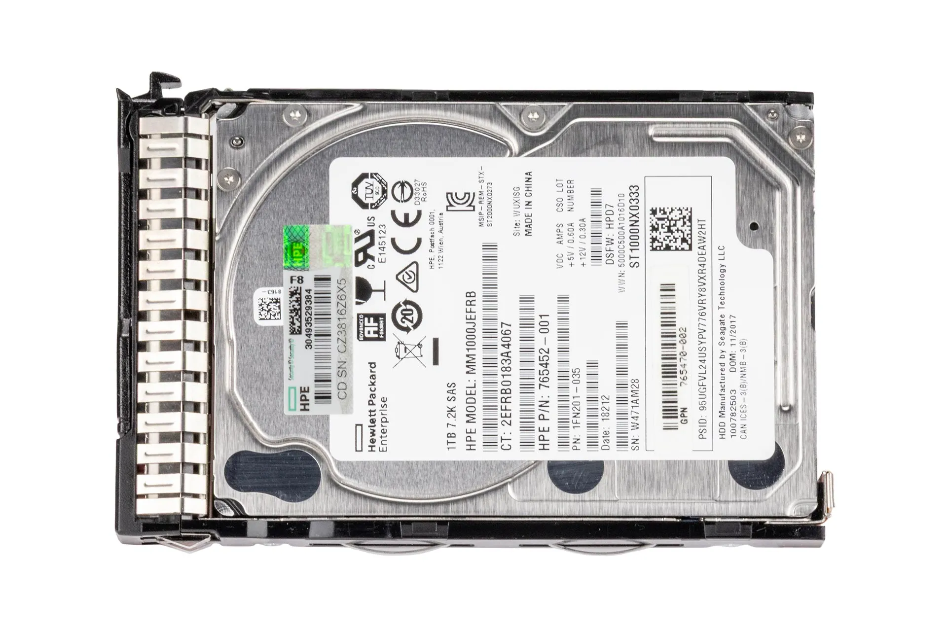 HPE 1TB 12G SAS HDD 7.2k, 2.5 Zoll SFF Festplatte für Server, SC 512e MDL HPE 1TB 12G SAS HDD 7.2k, 2.5 Zoll SFF Festplatte für Server, SC 512e MDL