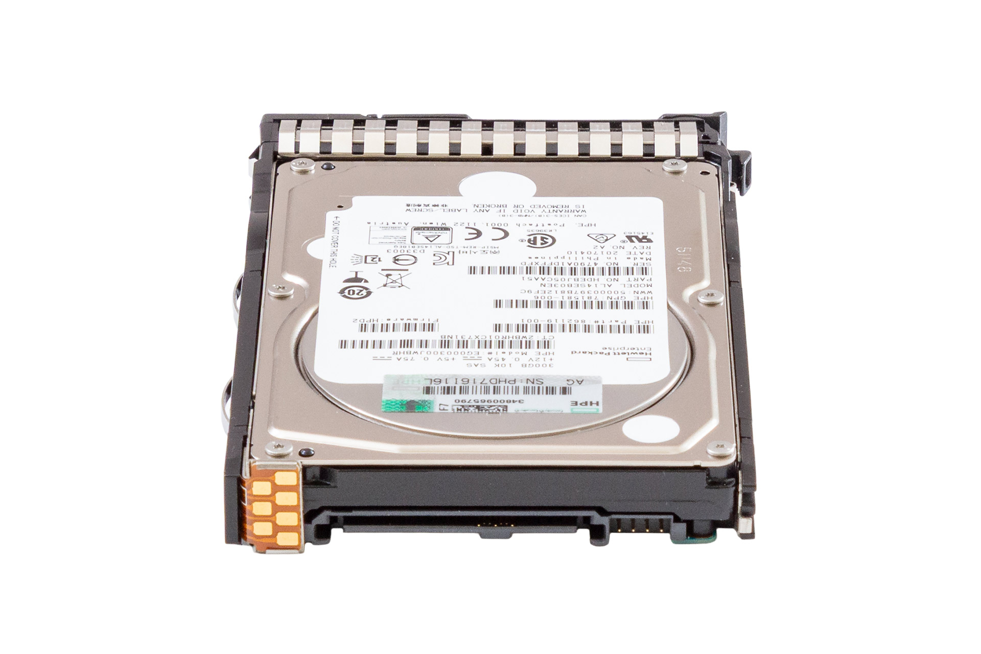 HPE 300GB 12G SAS HDD 10k, 2.5 Zoll SFF Festplatte für Server, SC ENT 785067-B21 back
