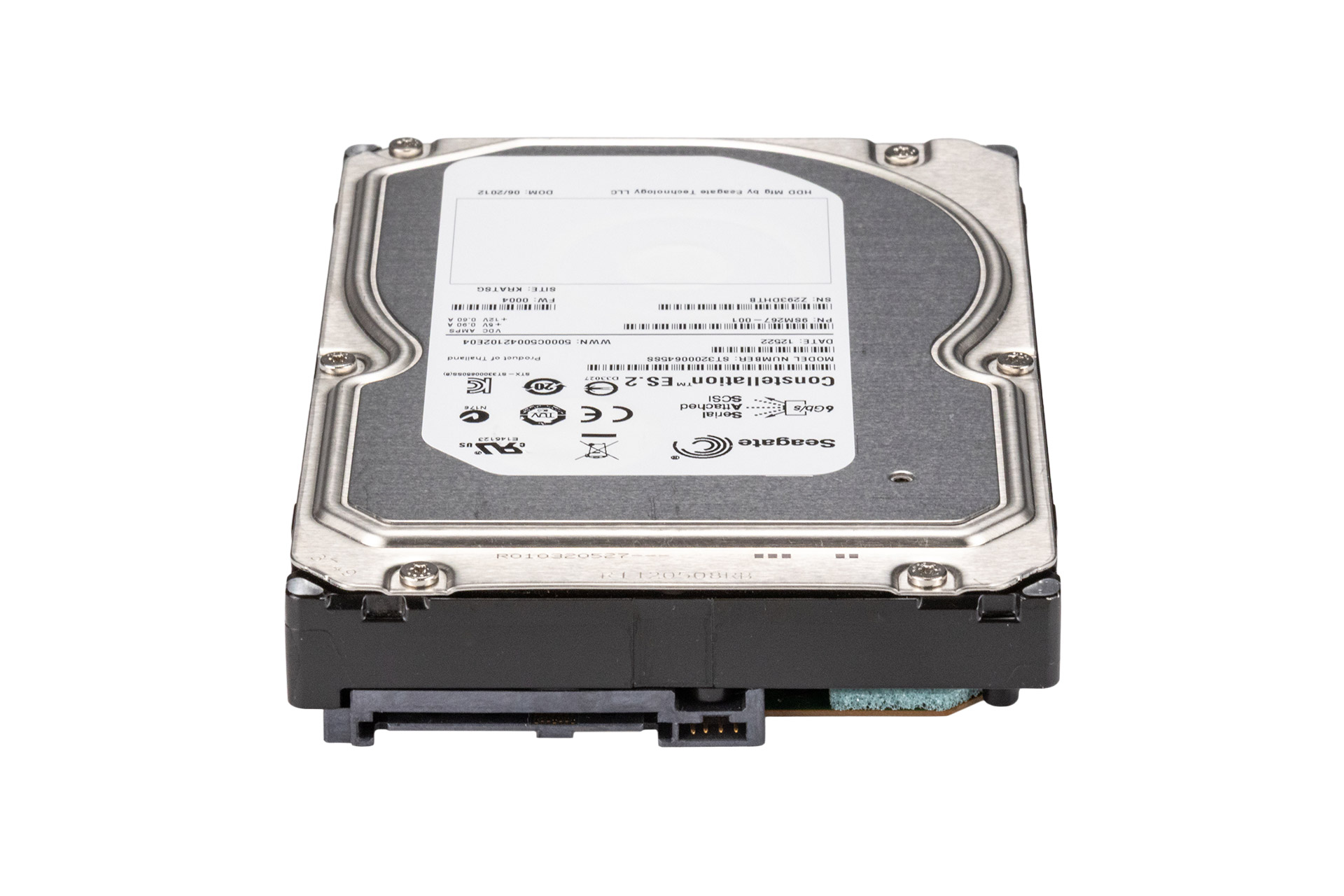Seagate 2TB 6G SAS HDD 7.2k, 3.5 Zoll LFF Festplatte für Server, ST32000645SS