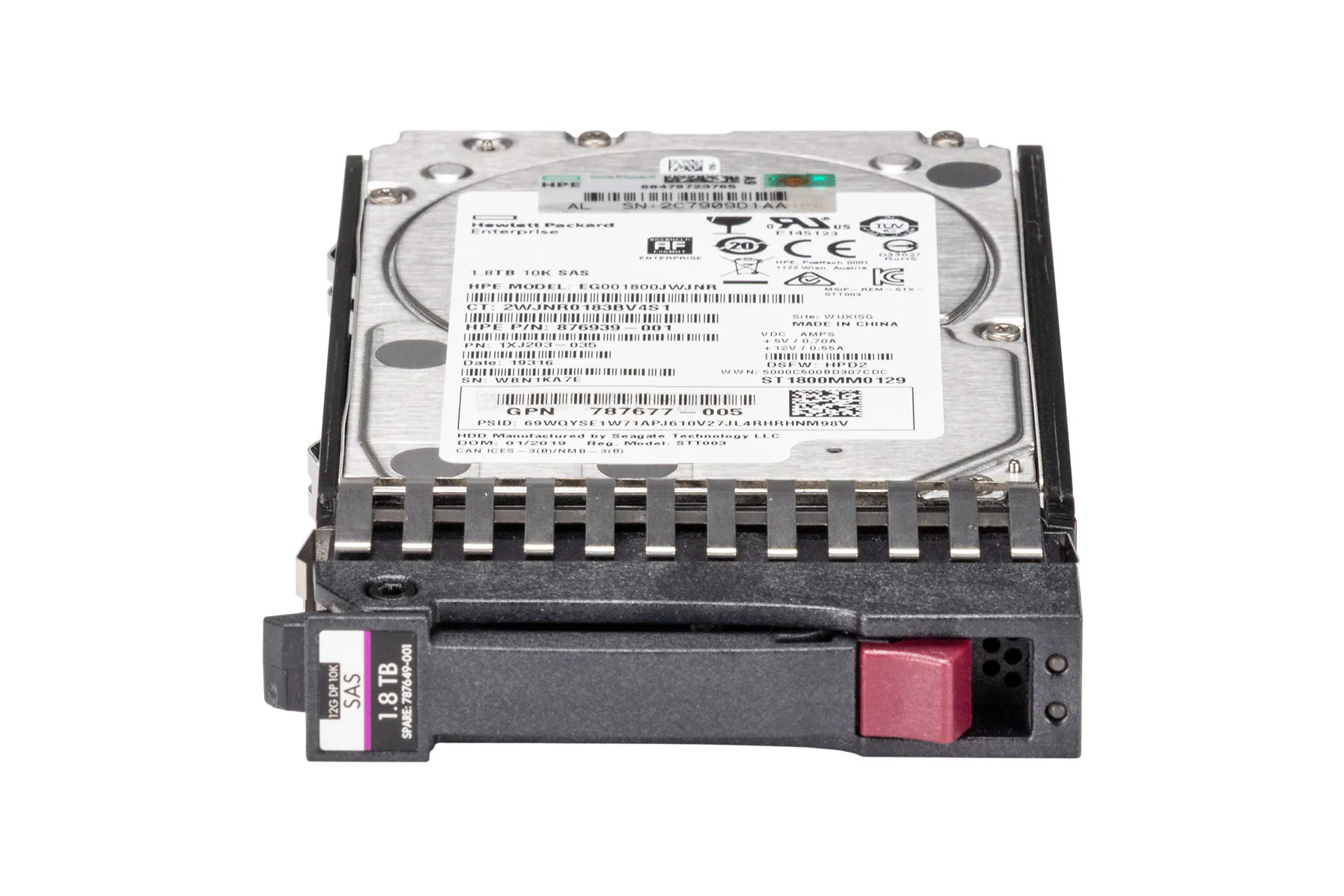 HPE 1.8TB 12G SAS HDD 10k, 2.5 Zoll SFF Storage Festplatte für MSA, DP