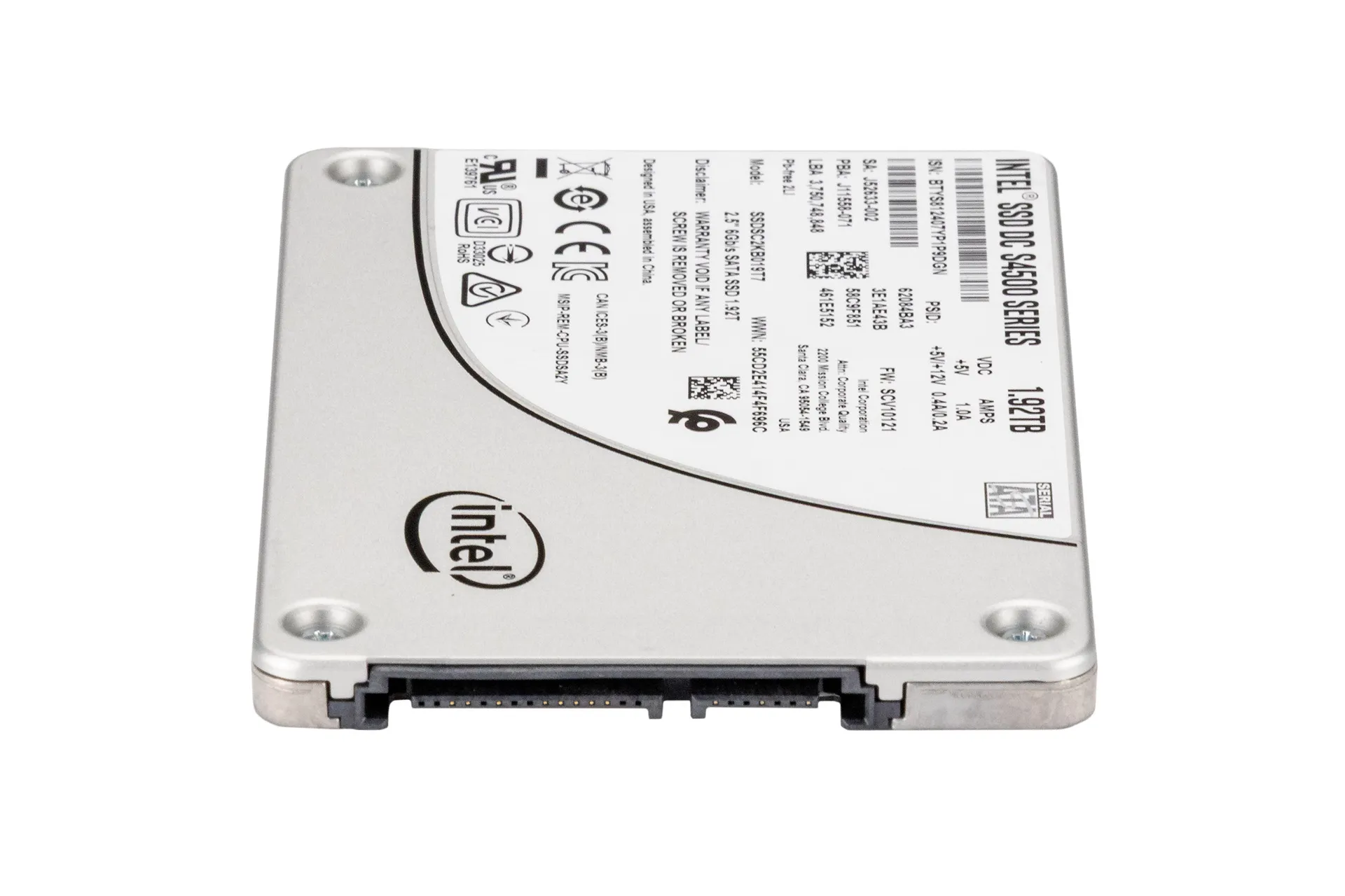 Intel 1.92TB 6G SATA SSD, 2.5 Zoll SFF Festplatte für Server, D3-S4500 Series Intel 1.92TB 6G SATA SSD, 2.5 Zoll SFF Festplatte für Server, D3-S4500 Series