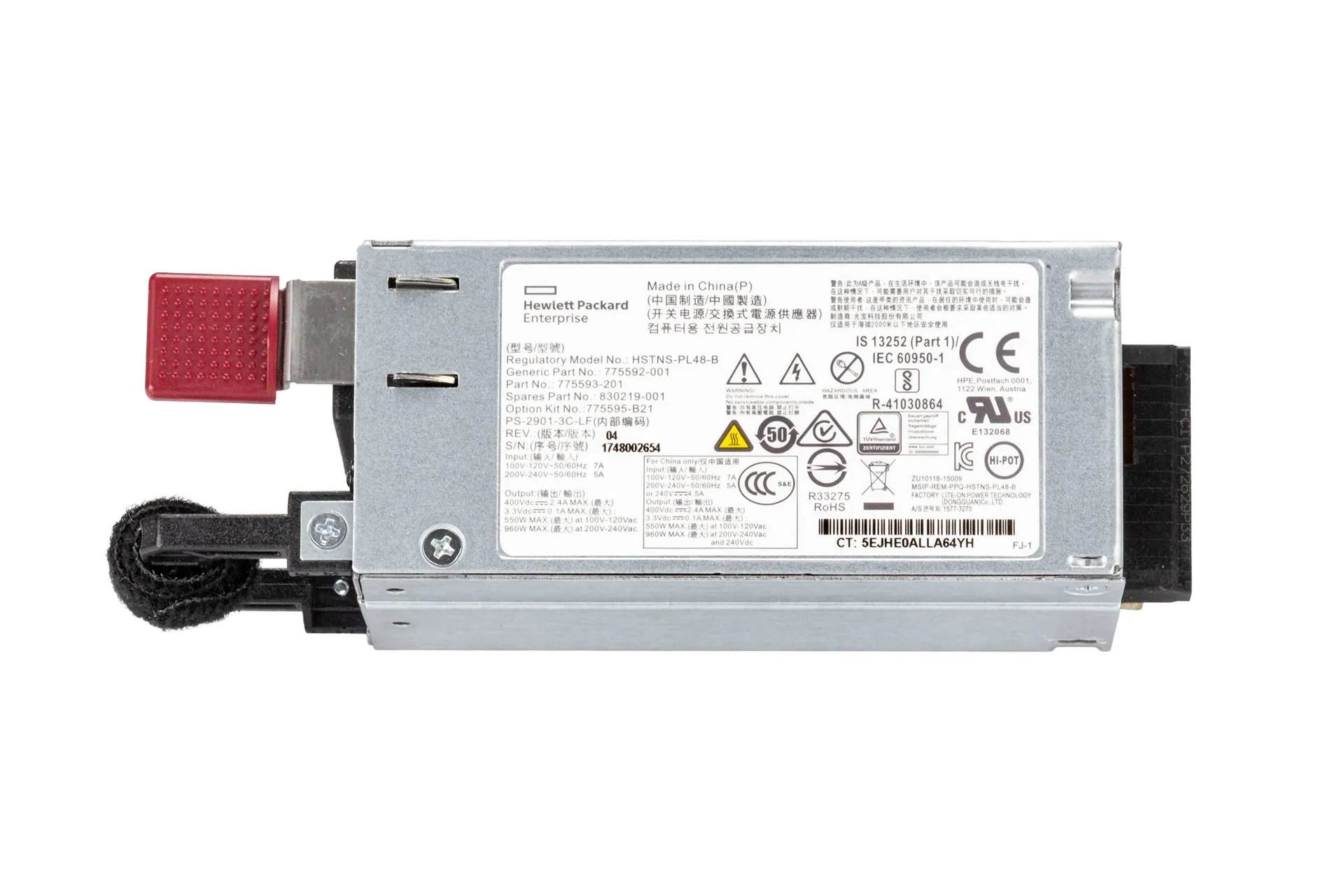 HPE PSU 900 Watt Standard Netzteil für Gen9